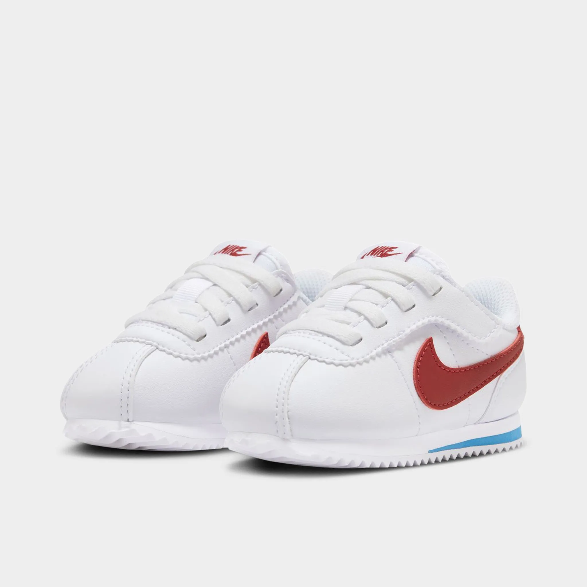 Flexible Sole Unit Agile Support Nike Cortez EasyOn TD White / Varsity Red - Varsity Blue