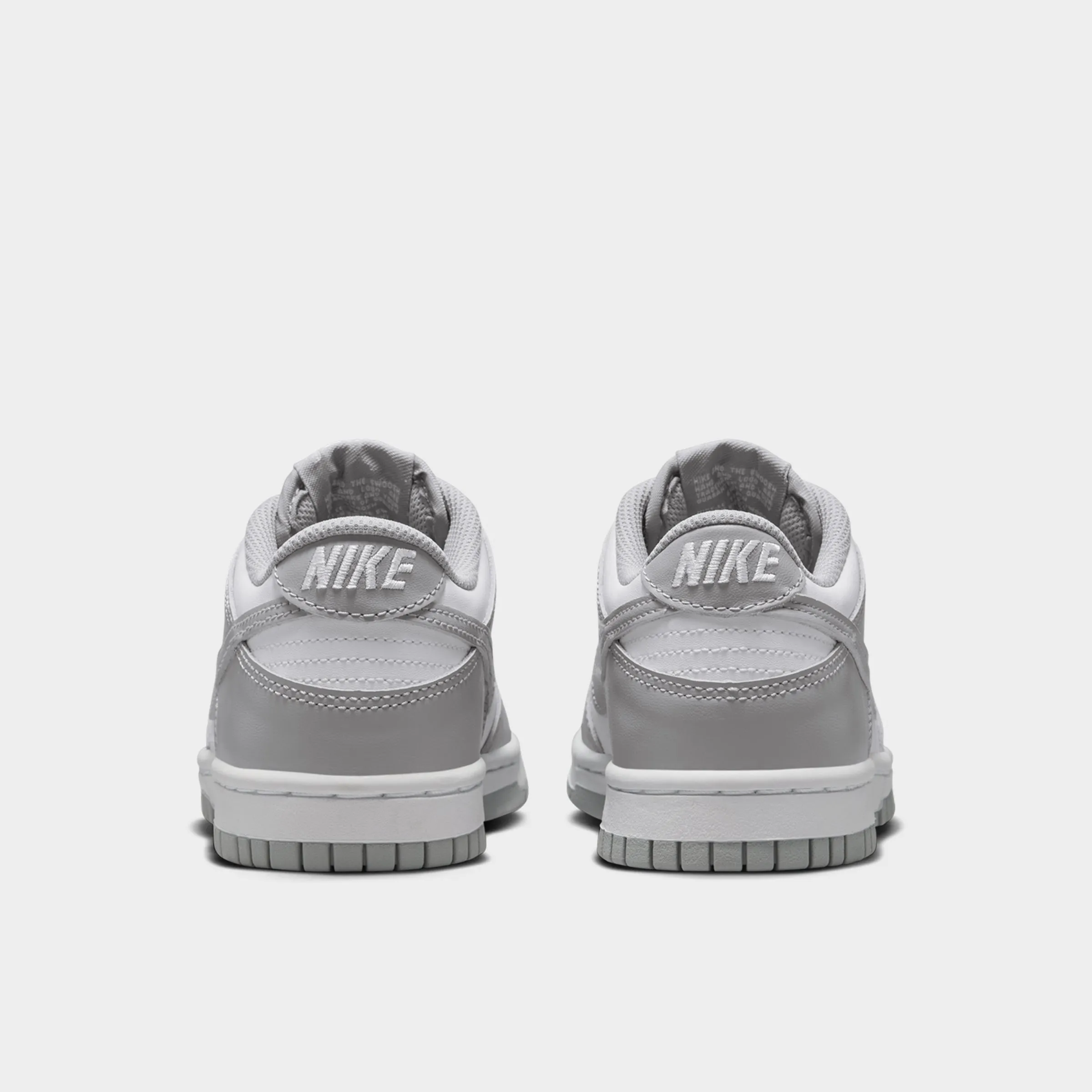 Nike Dunk GS White / Light Smoke Grey - White Dynamic Arch