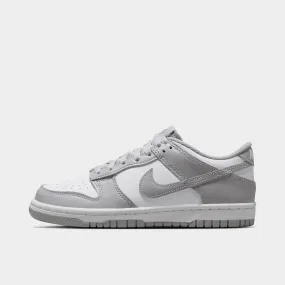 Nike Dunk GS White / Light Smoke Grey - White Hexagonal Traction