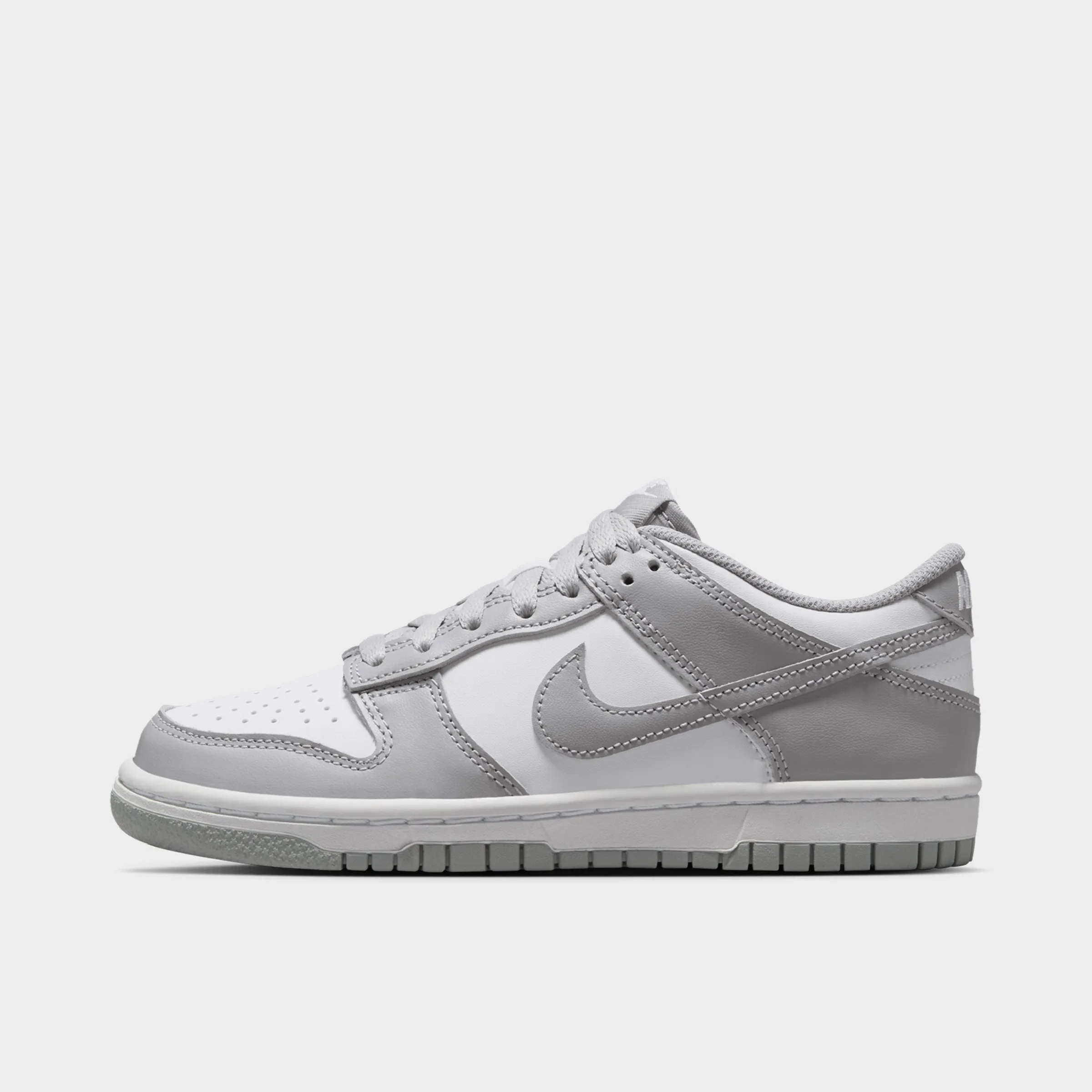 Nike Dunk GS White / Light Smoke Grey - White Hexagonal Traction