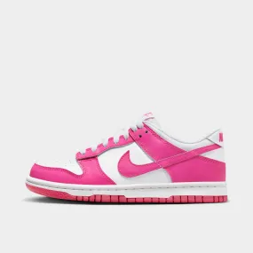 Padded Ankle Collar Trend-setting wear Nike Dunk Low GS White / Laser Fuchsia