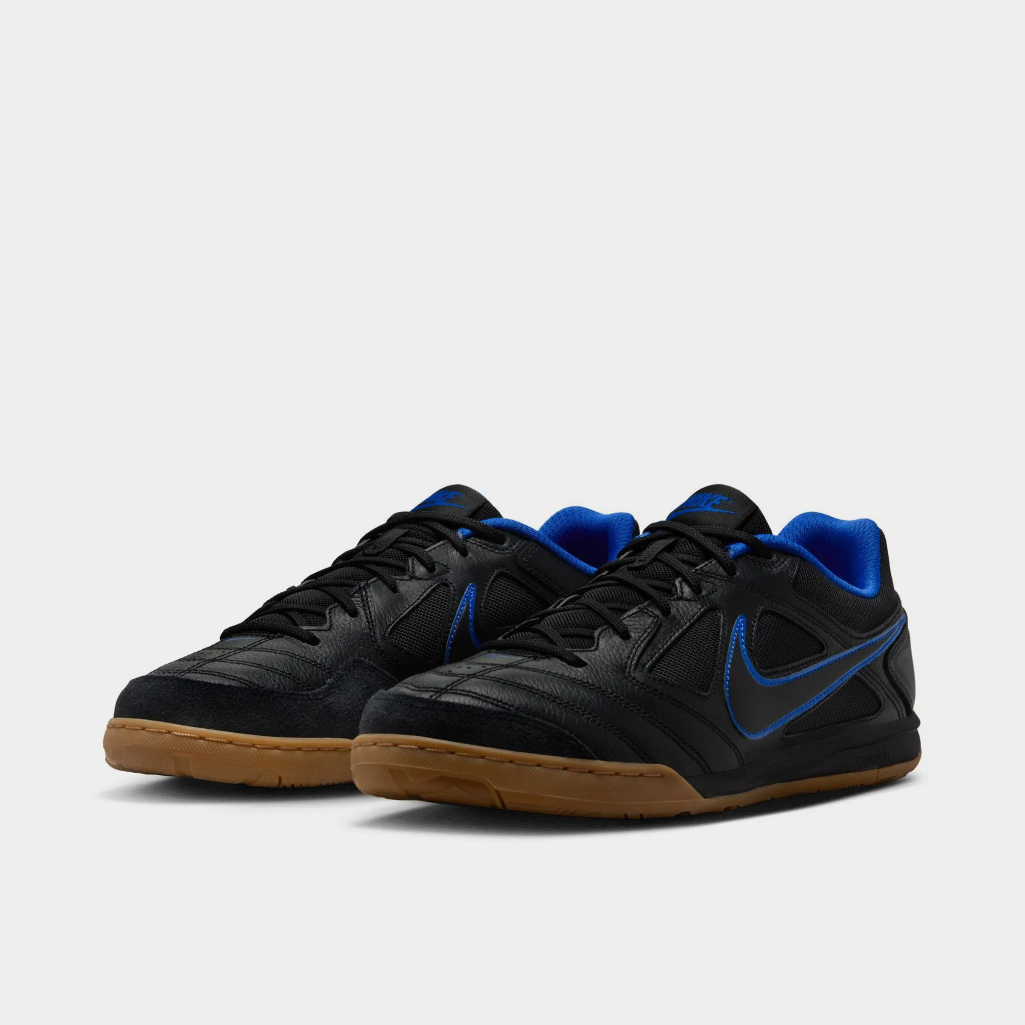 Nike Gato Black / Royal Blue - Gum Light Brown breathable panels