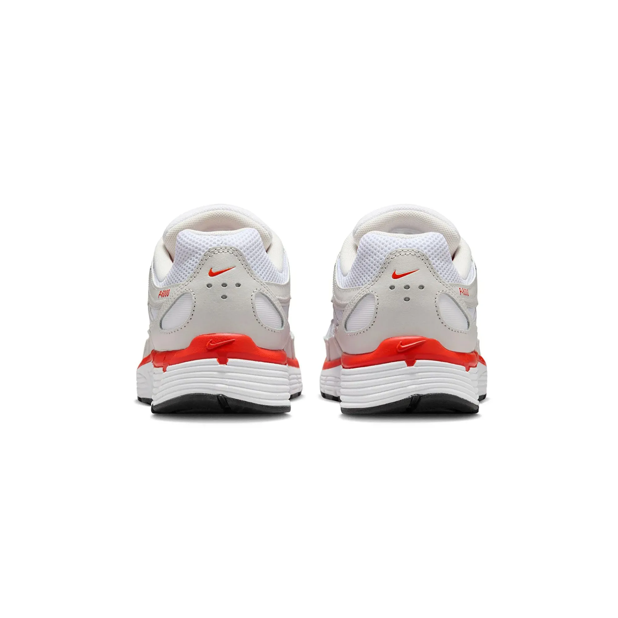 Water Resistant Construction Cushioned Tongue Nike P-6000 'White Platinum Tint Black Picante Red' Women's (2025)