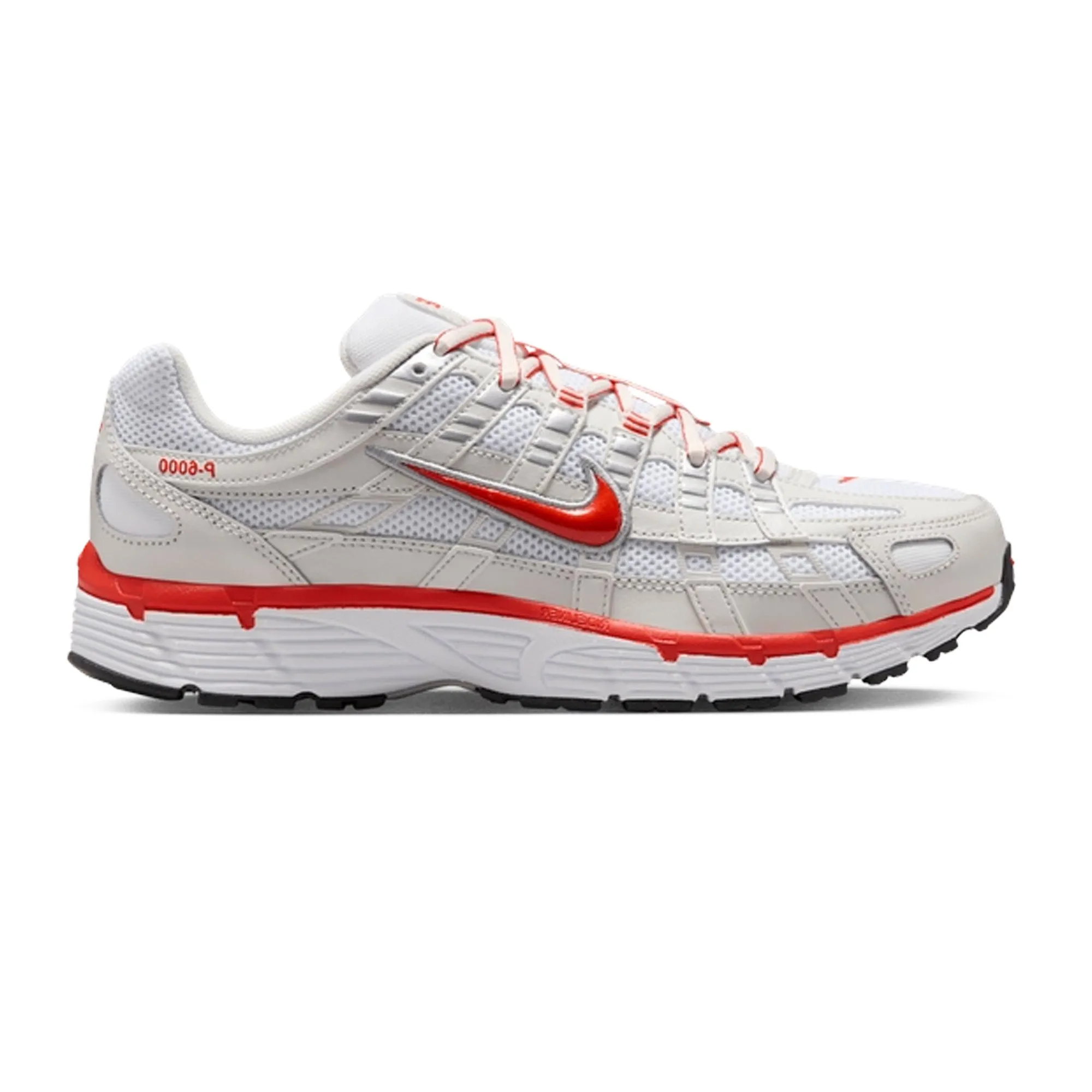 Nike P-6000 'White Platinum Tint Black Picante Red' Women's (2025) Active Motion