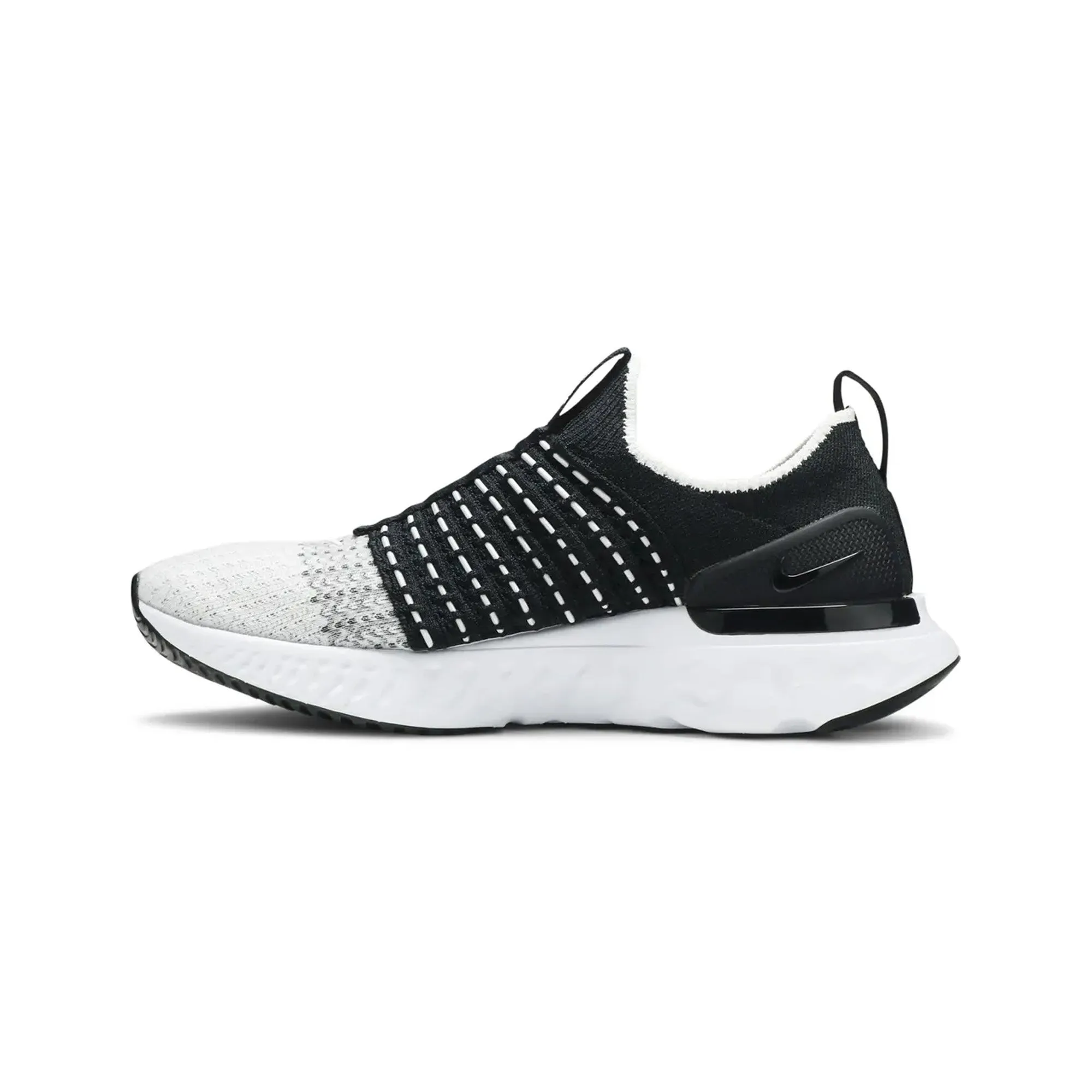 Fitness Ready Microfiber Insole Nike React Phantom Run Flyknit 2 'Black White' Women's (2020)