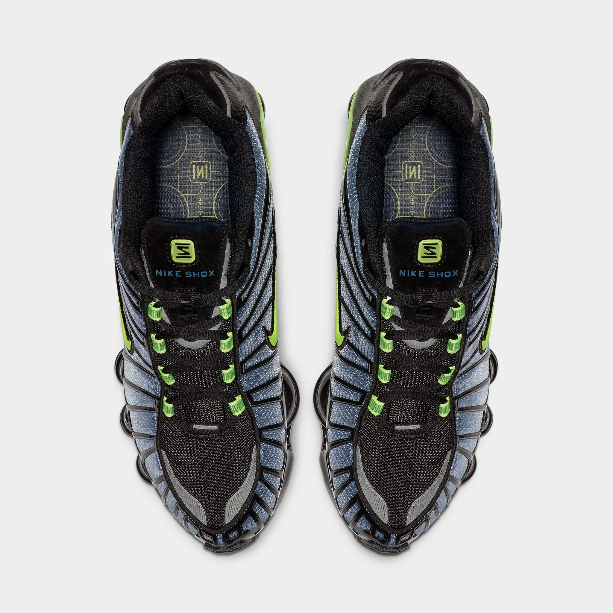 Lightweight Synthetic Nike Shox TL Thunderstorm / Volt - Black