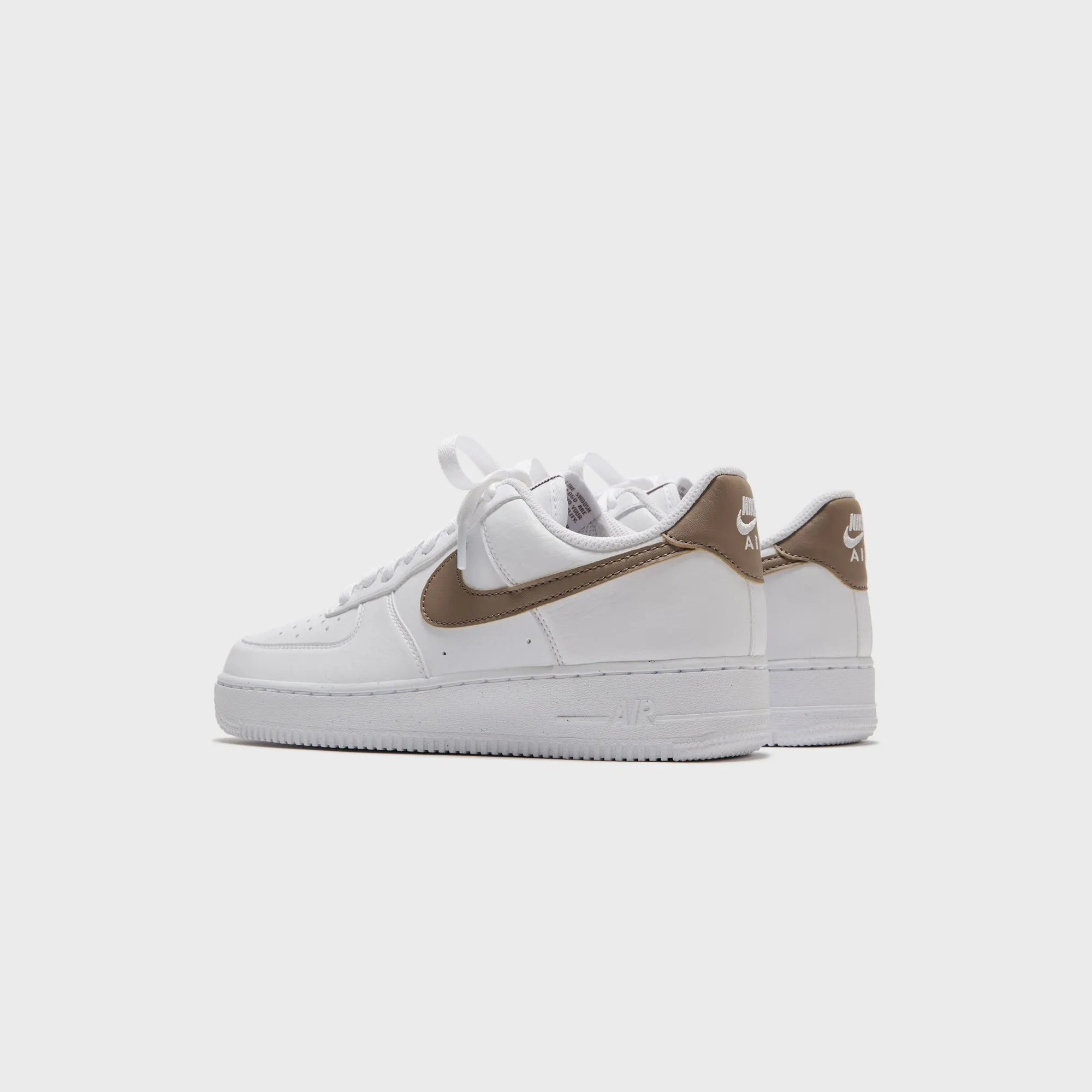 Crisp Detail Vegan Friendly Build Nike WMNS Air Force 1 `07 Next - Nature White / Mink Brown