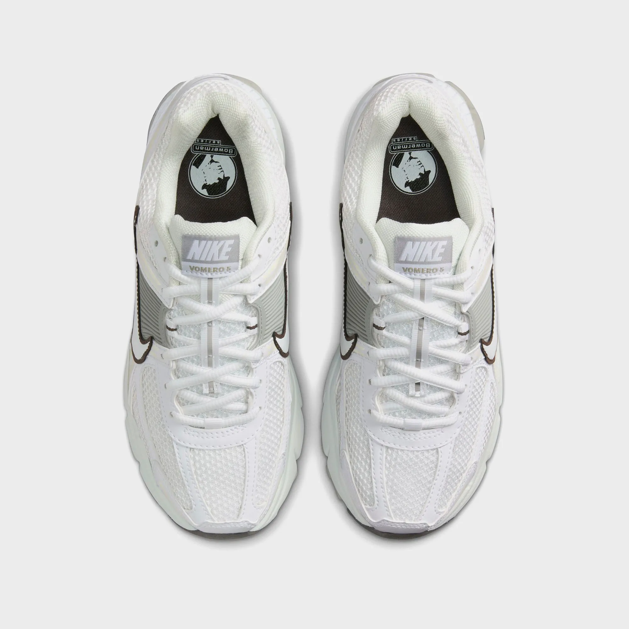 Ultimate materials Abrasion Resistant Mesh Nike WMNS Zoom Vomero 5 - Summit White / Light Smoke Grey / Jade Horizion