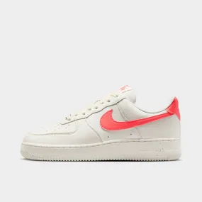 Grip Texture Precision Stitching Nike Women's Air Force 1 '07 Next Nature Sail / Sail -  Hot Lava
