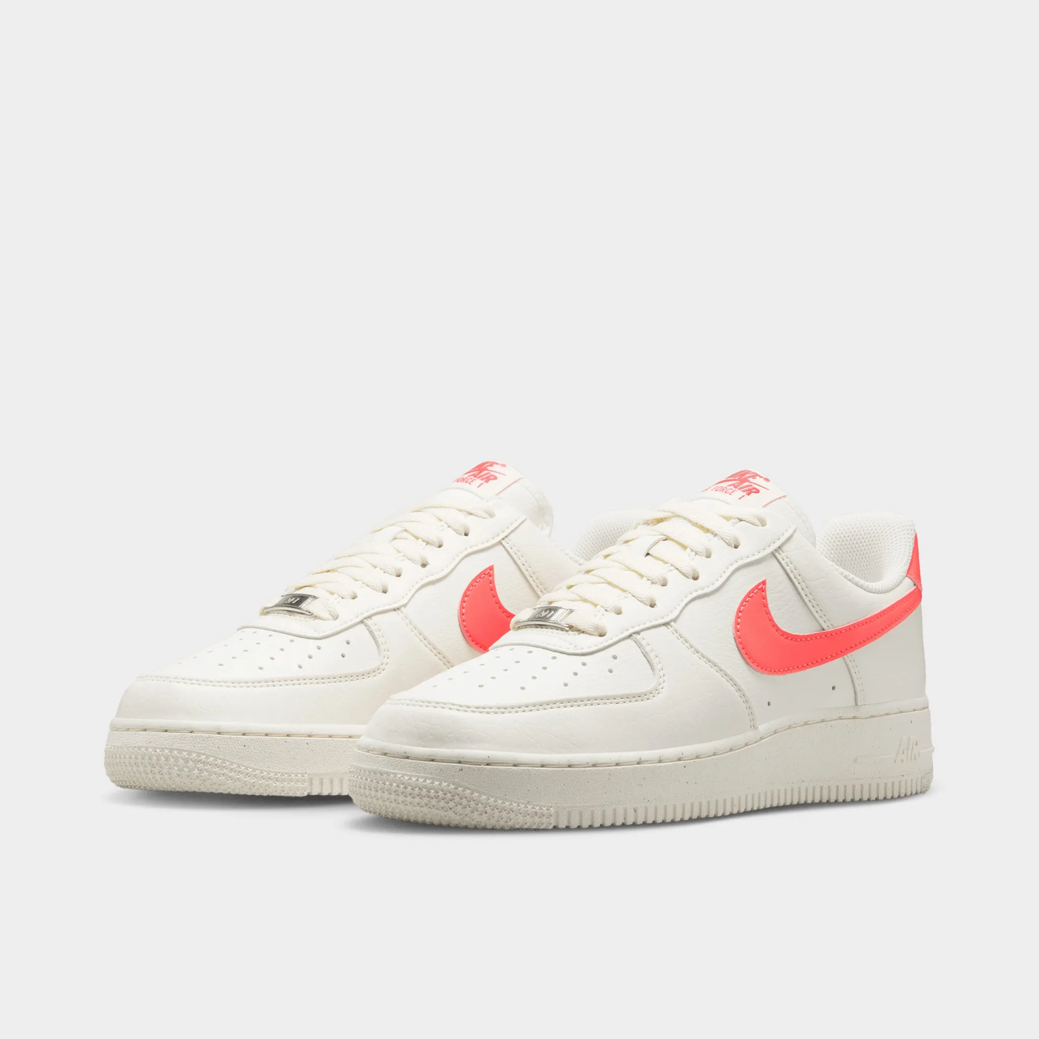 Nike Women's Air Force 1 '07 Next Nature Sail / Sail -  Hot Lava Comfortable Bottom Stylish Stripes