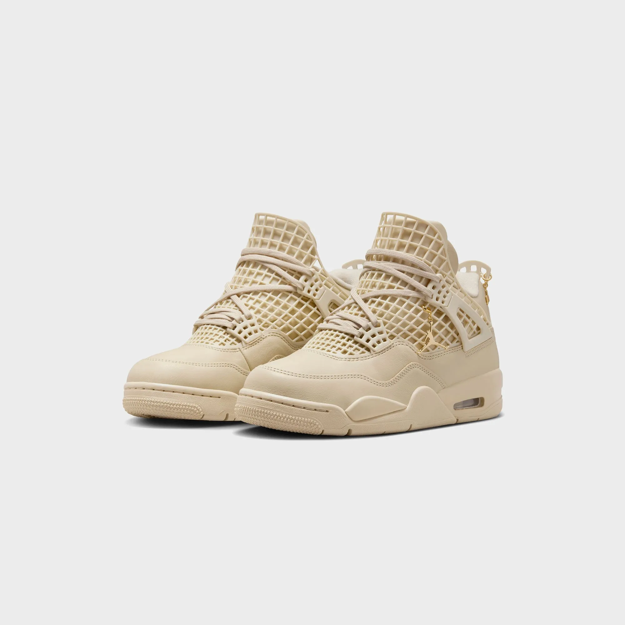 Carbon Fiber Reinforced Nike Women's Air Jordan 4 - Net Rattan / Rattan / Metallic Gold