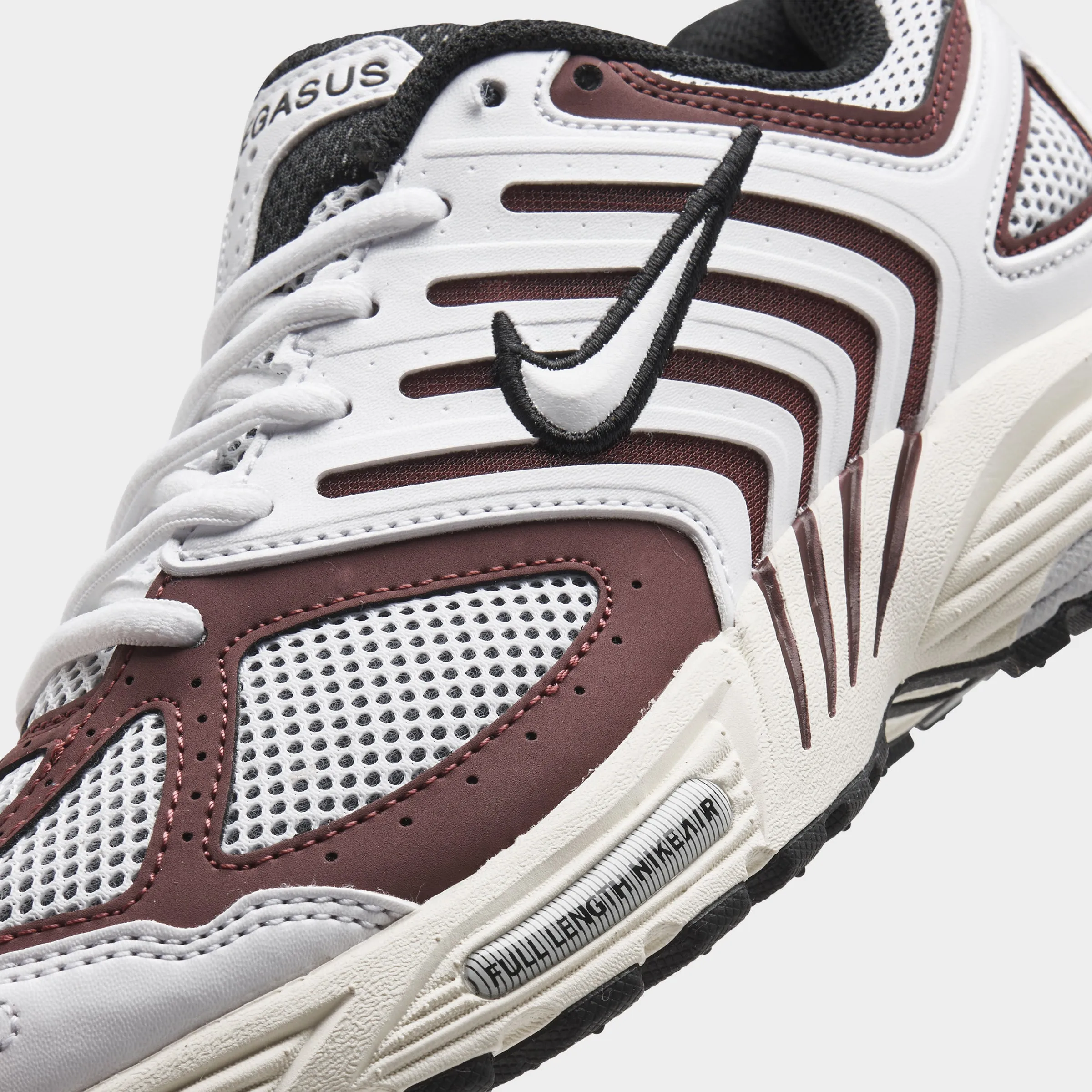 Nike Women's Air Pegasus 2005 Dark Team Red / White - Black Adjustable Fit Technology Active Movement