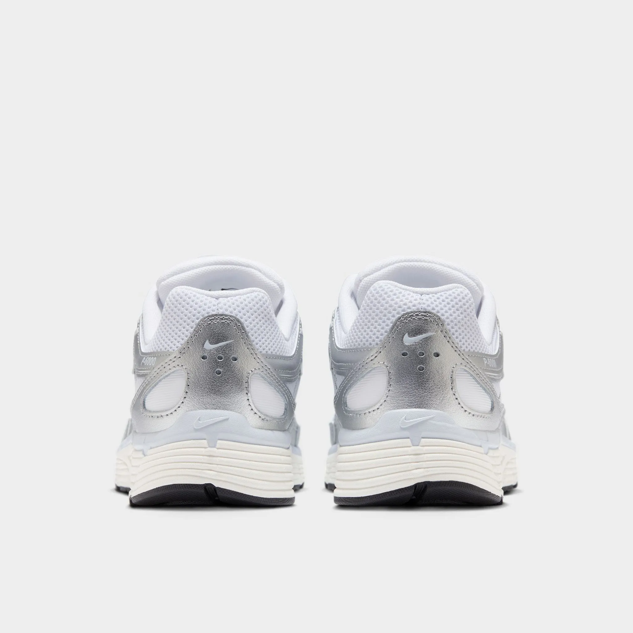 Low Cut Nike Women's P-6000 White / Metallic Silver - Blue Tint