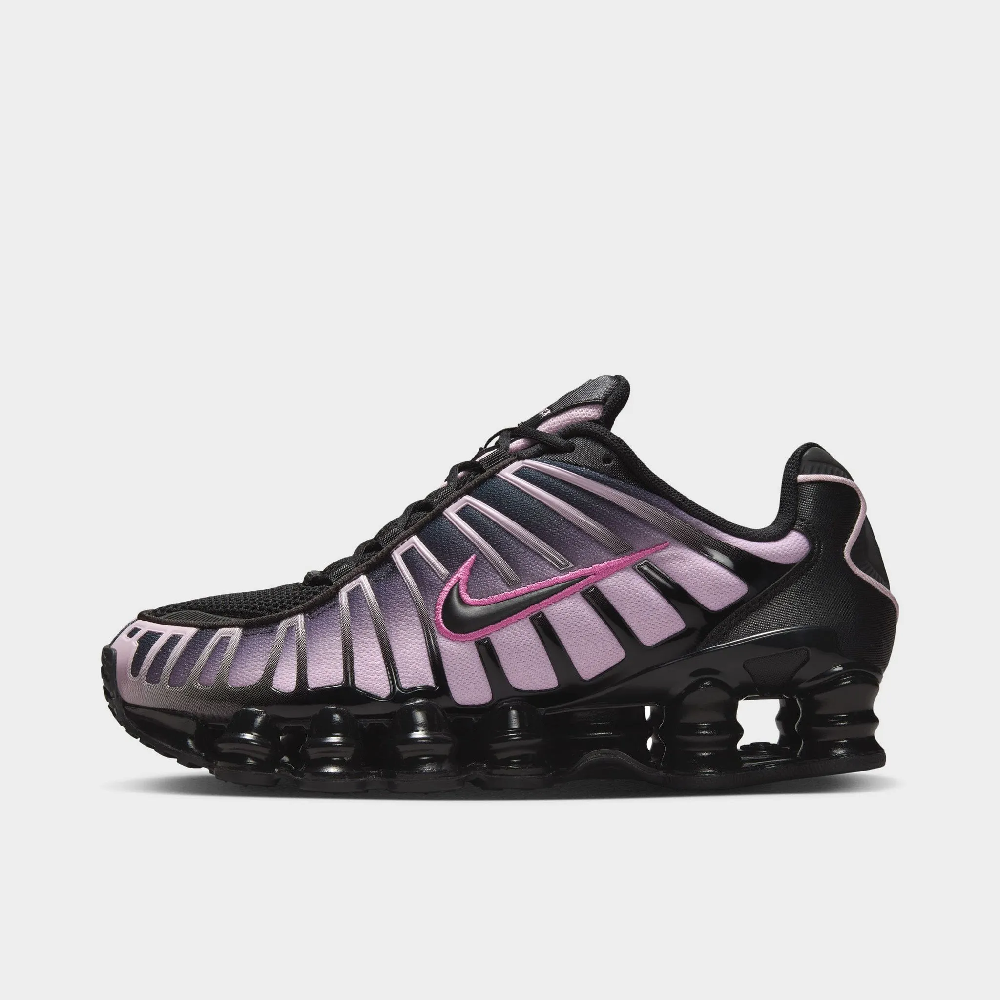 Nike Women's Shox TL Black / Black - Playful Pink Comfortable Linings