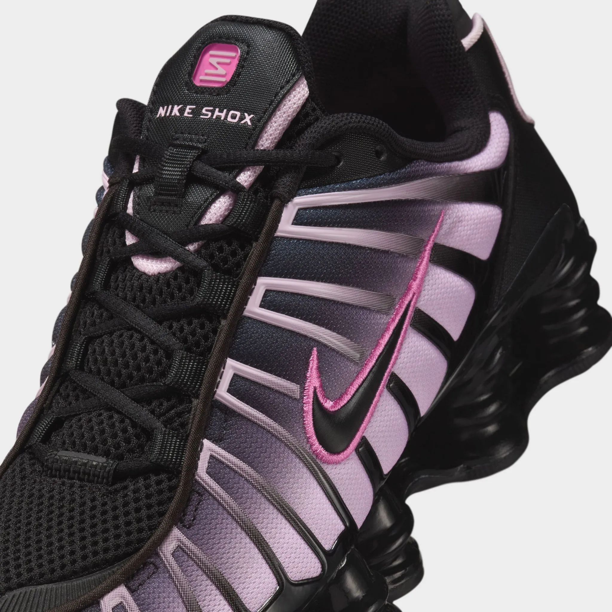 Nike Women's Shox TL Black / Black - Playful Pink Clean Lines