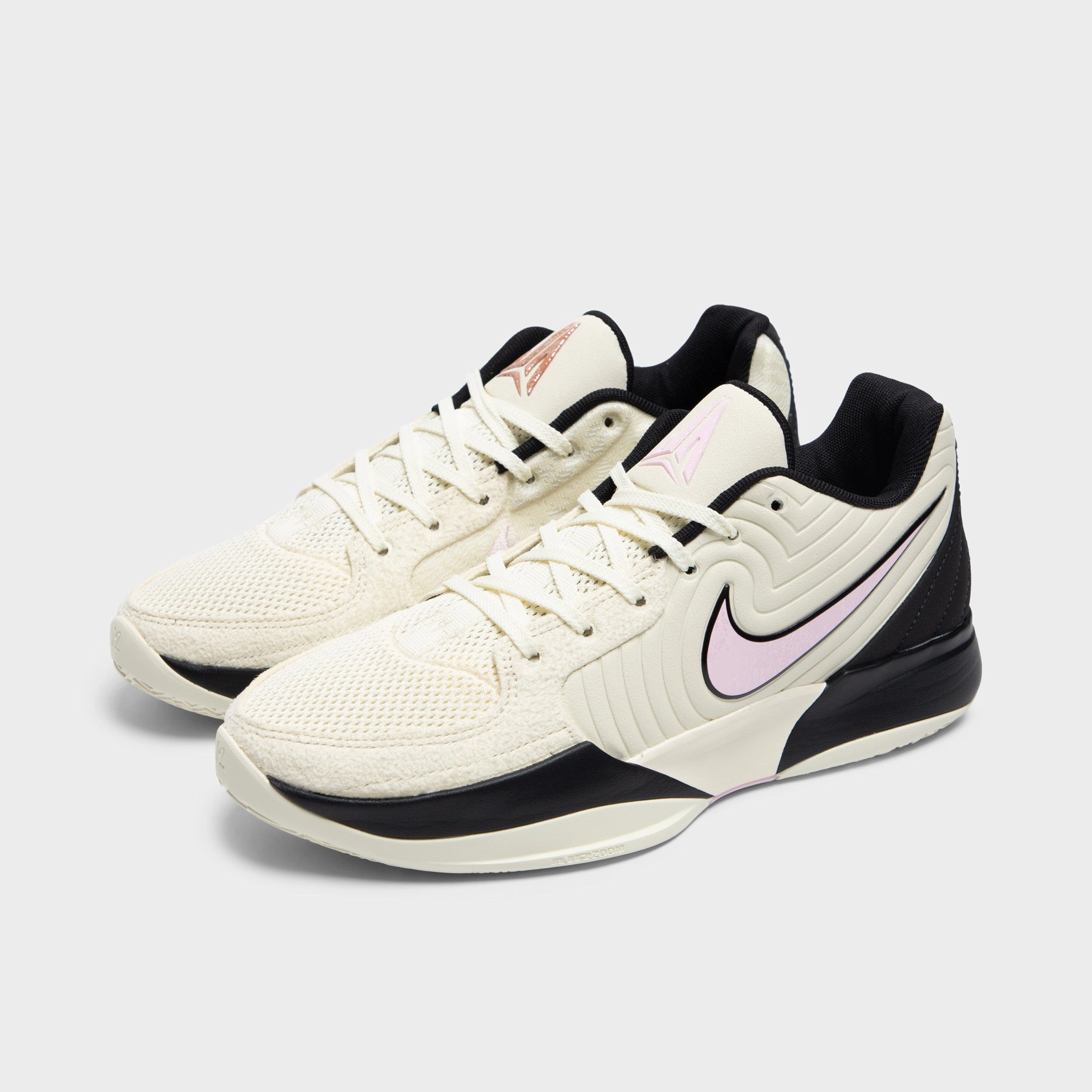 Shallow Footprint Molded Heel Cup Nike Ja 2 Coconut Milk / Pink Foam - Black