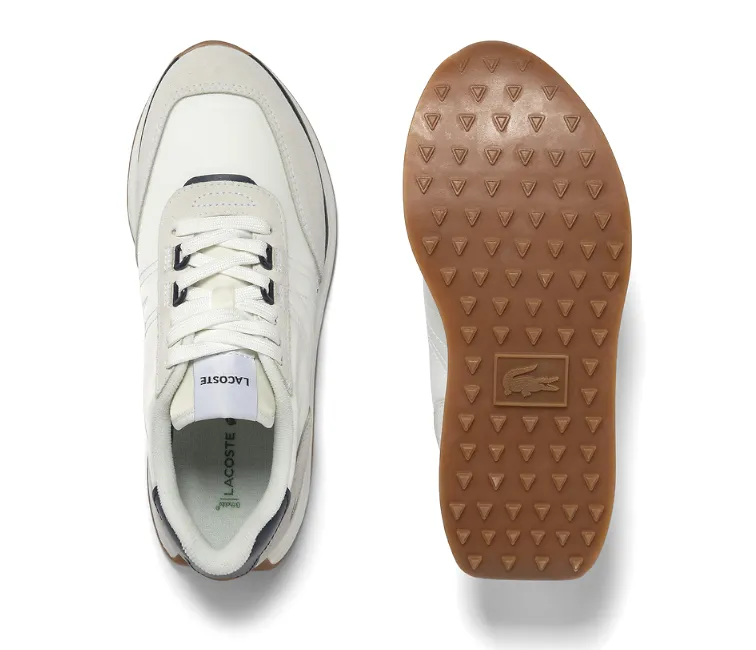 Ventilated Footbed Men's Lacoste L-Spin 123 1 SMA (White/Navy)