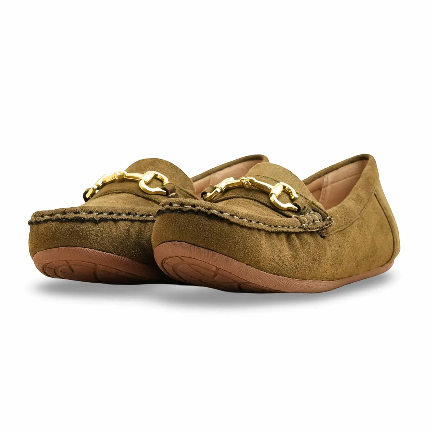 Everyday Shoes Green Moccasin WN4466