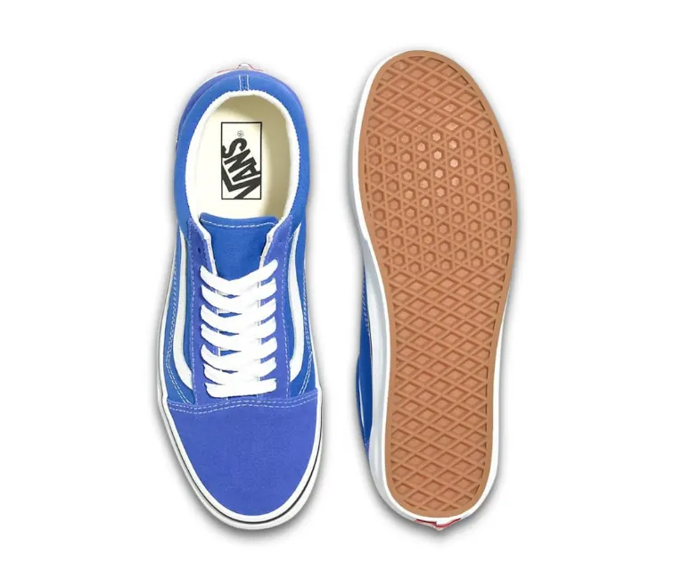 Slip On Construction Vans Old Skool Colour Theory (Dazzling Blue)