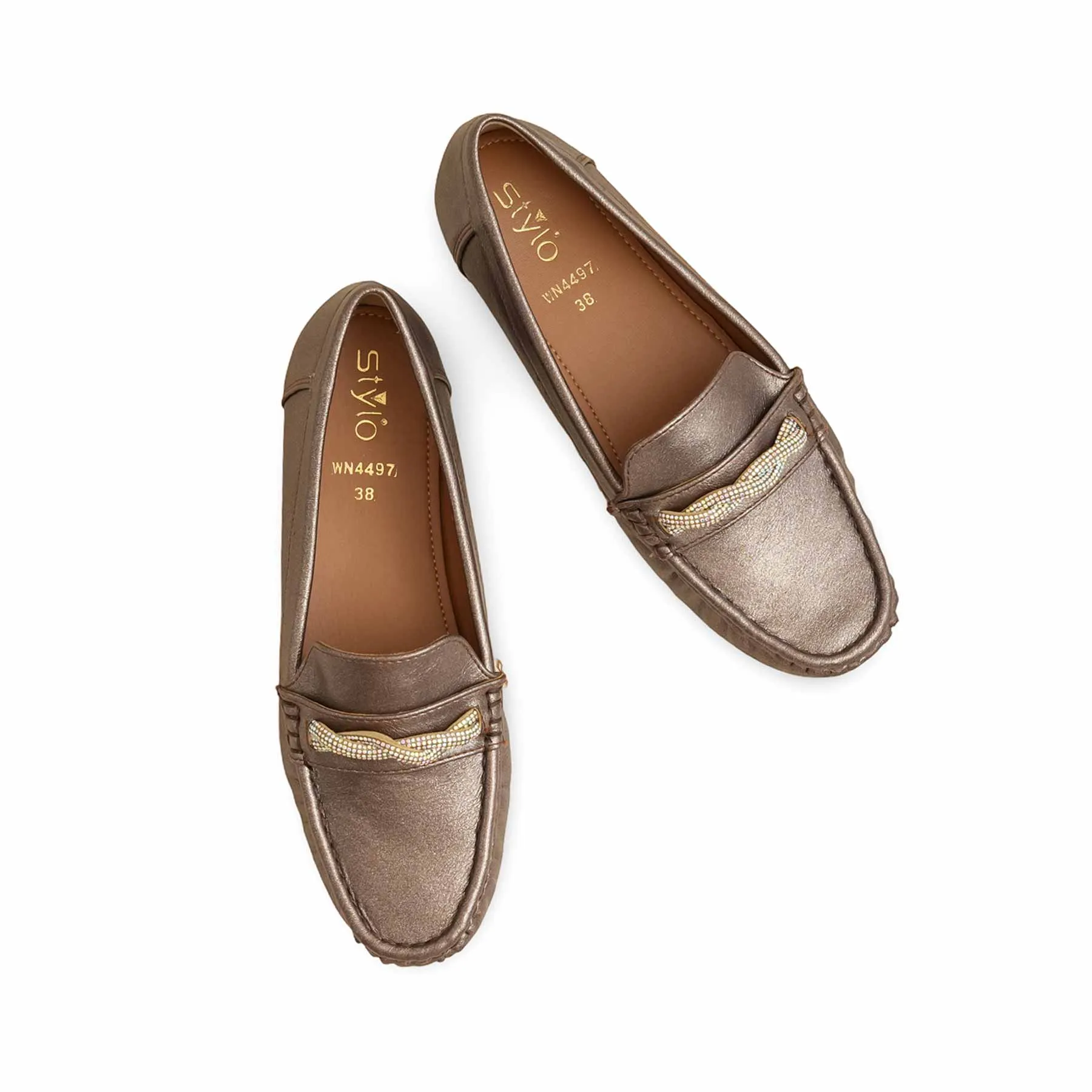 Bronze Moccasin WN4497 Support Step Classic Sole