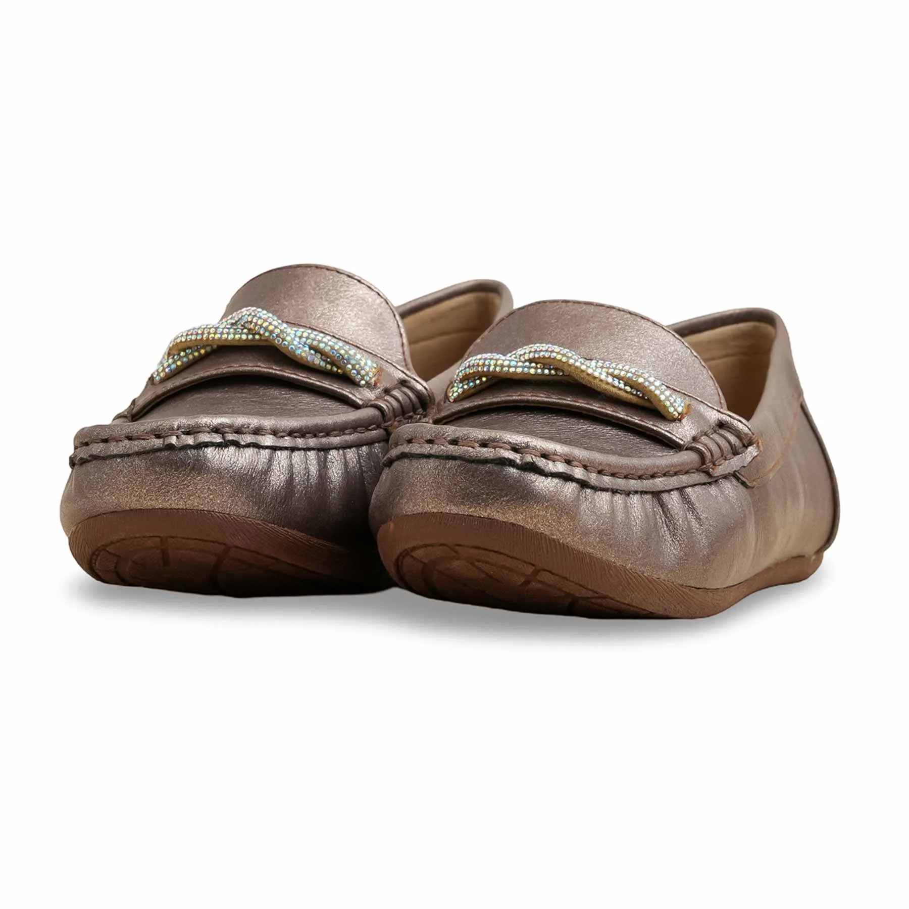 All-Occasion Shoes Bronze Moccasin WN4497