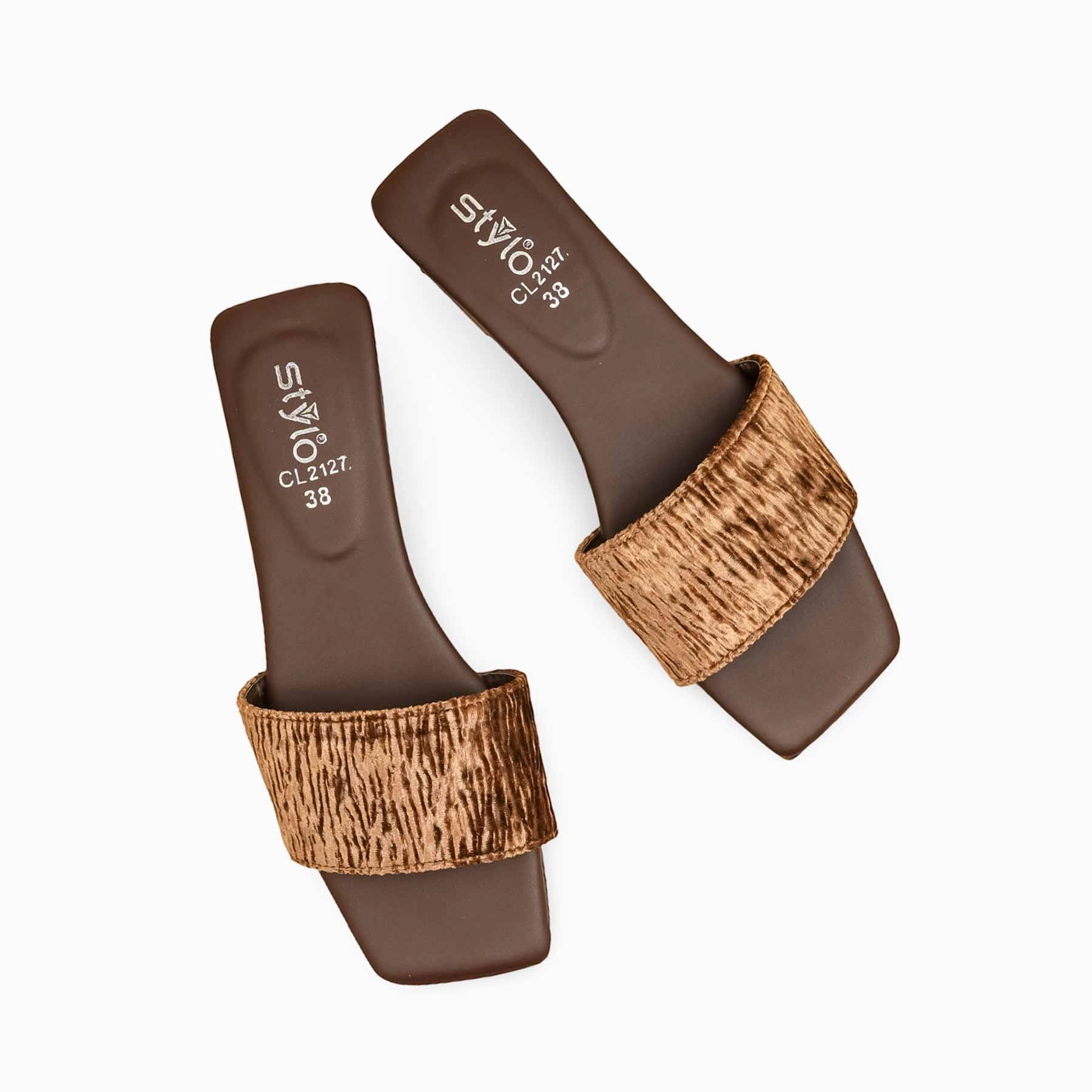 Brown Casual Slipper For Women CL2127 Trade Glow Home Style