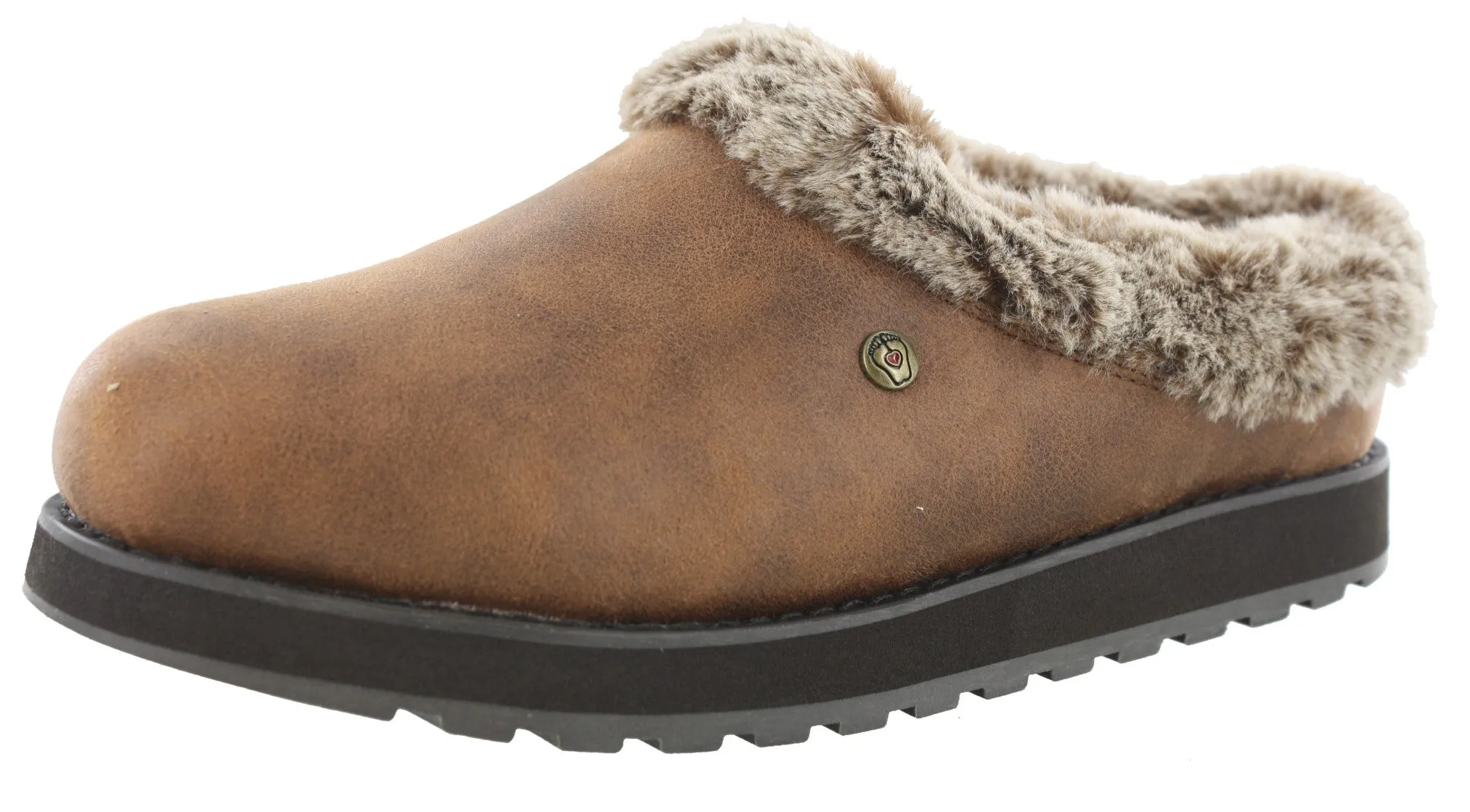 Skechers Women's Bobs Keepsakes R E M Comfort Memory Foam Slippers Soft Surface