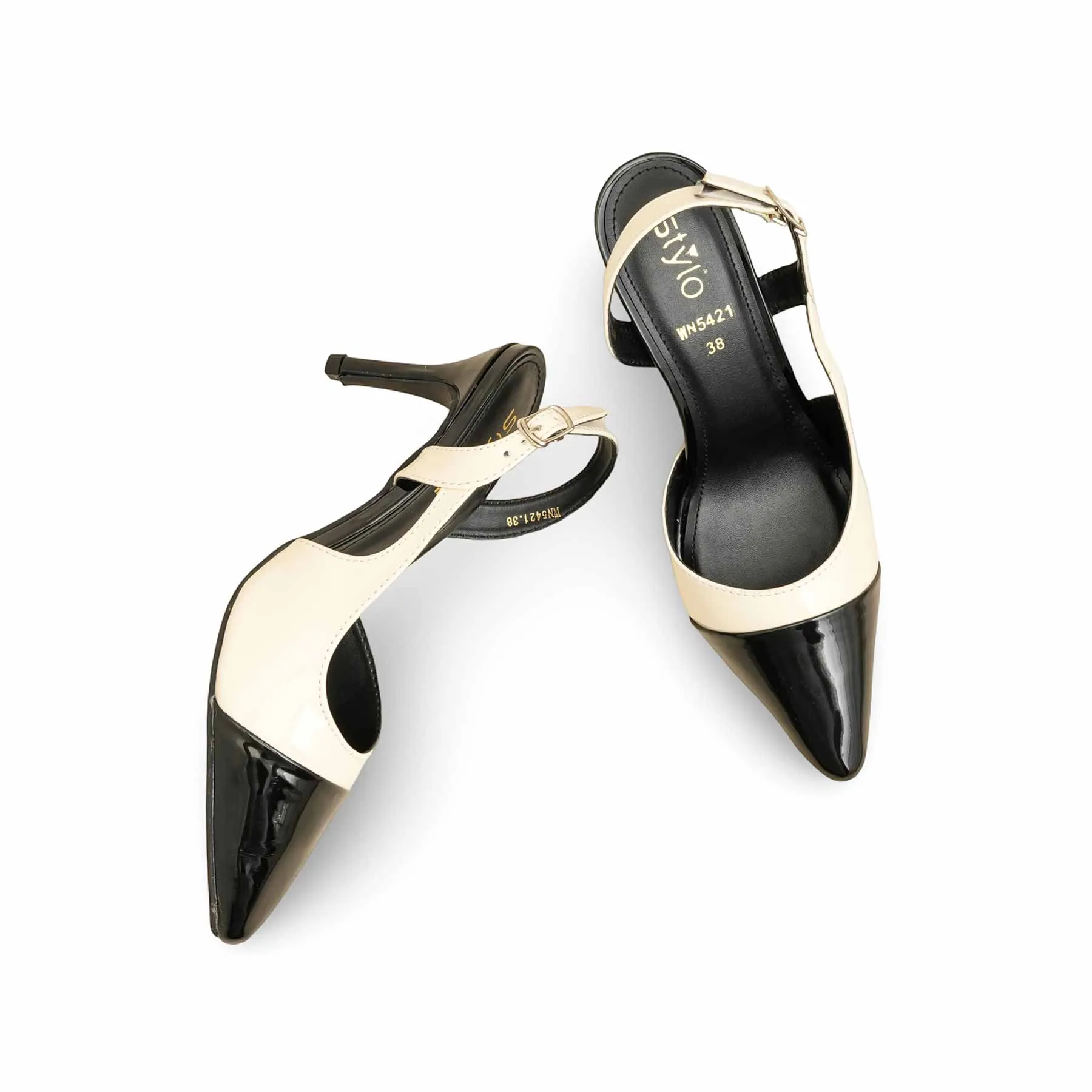 Evening Footwear Off White Back Open For Women WN5421