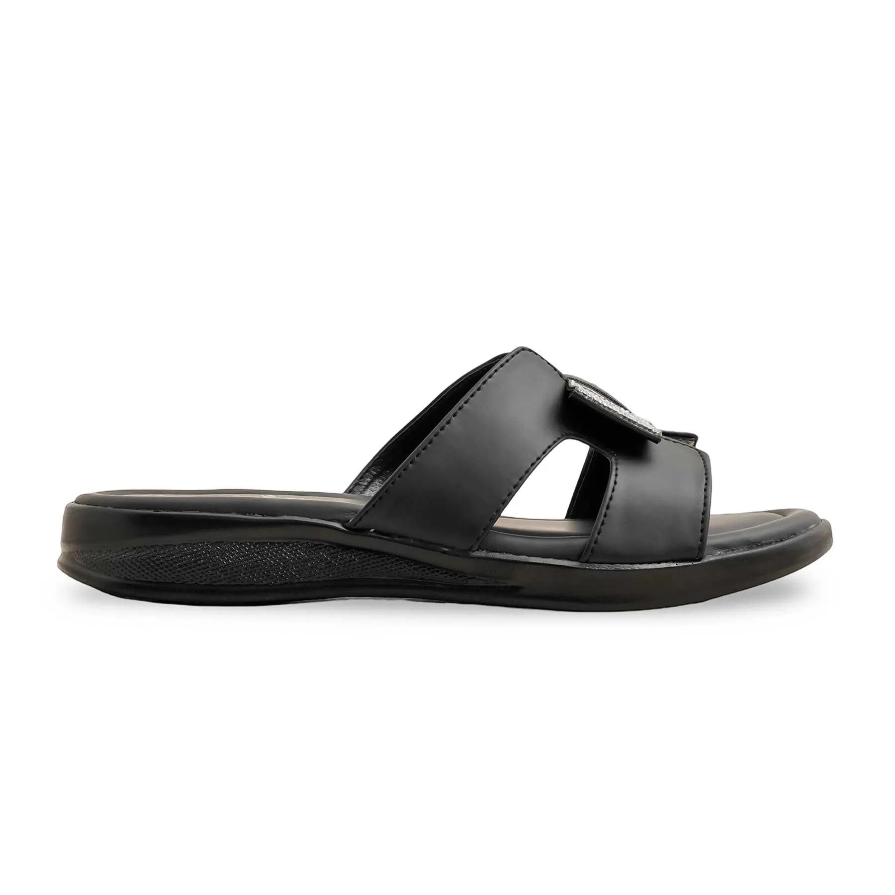 View Deck Park Picnic Black Formal Slipper LPU705