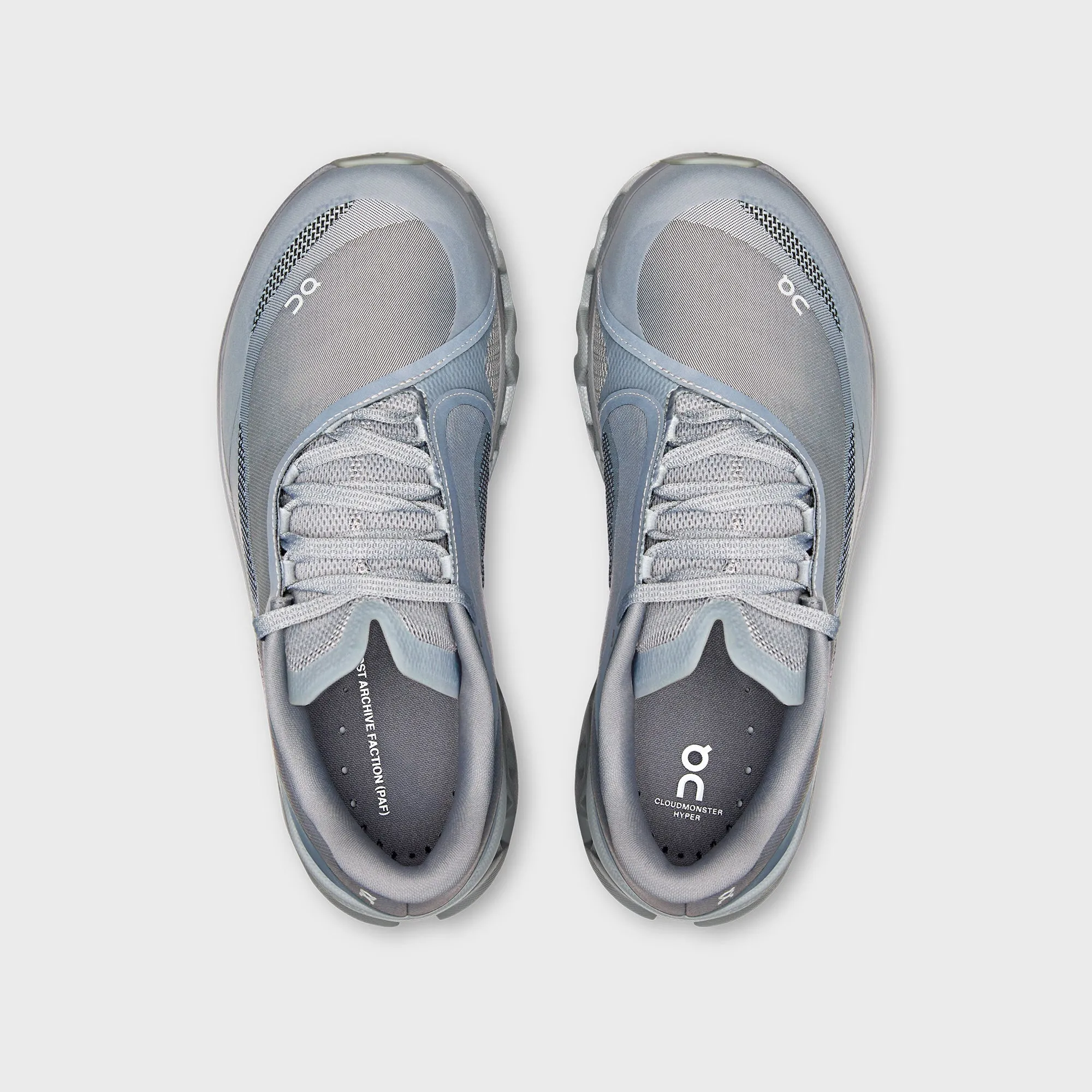 Temperature Regulating Fabrics On Running x Post Archive Faction WMNS Cloudmonster Hyper PAF - Phantom / Apollo