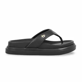 Black Formal Chappal PU0373 Mom Glow Sophisticated Boots