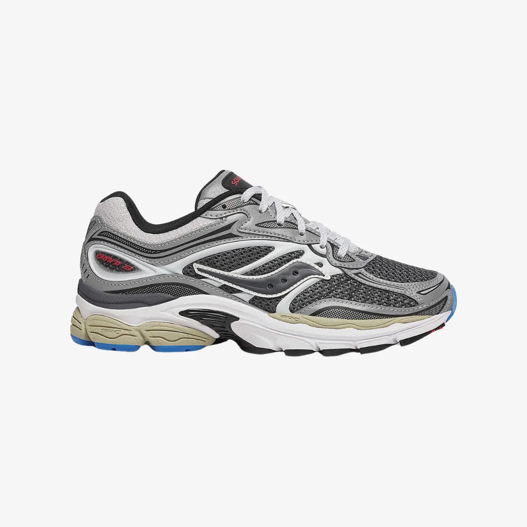 mens saucony progrid omni 9 (grey silver) Anti Slip Pattern Comfort Ankle