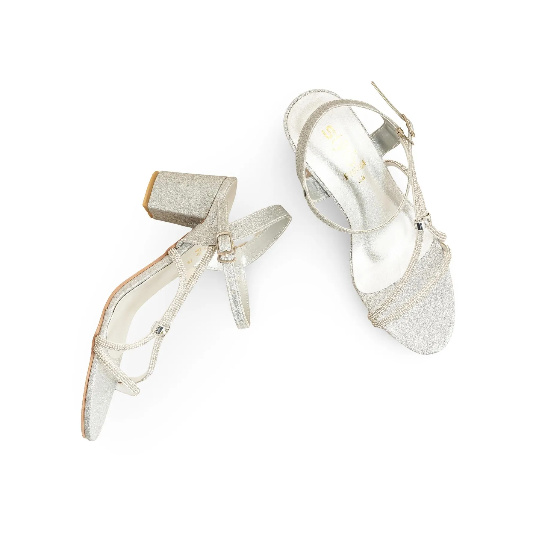 Bold Appeal Silver Fancy Sandal FN6164