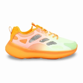 Comfortable Feel Compression Molded EVA Orange Casual Sneaker For Women AT7348
