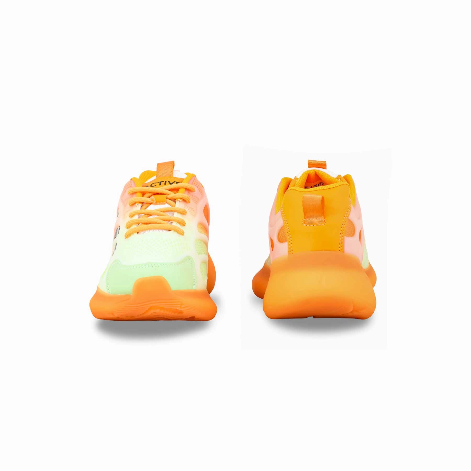 Quick Response Orange Casual Sneaker For Women AT7348
