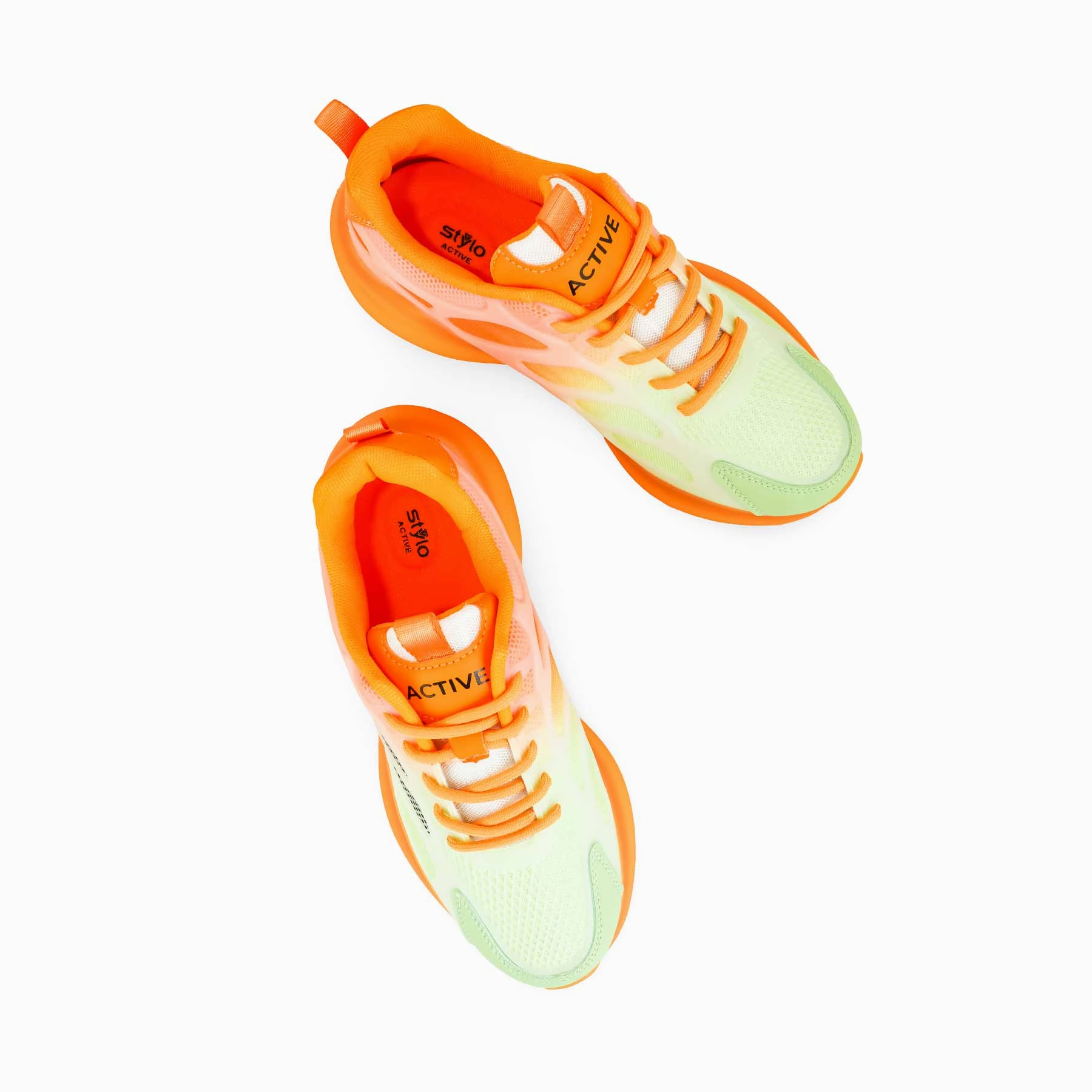 Orange Casual Sneaker For Women AT7348 Slip Resistant Function driven