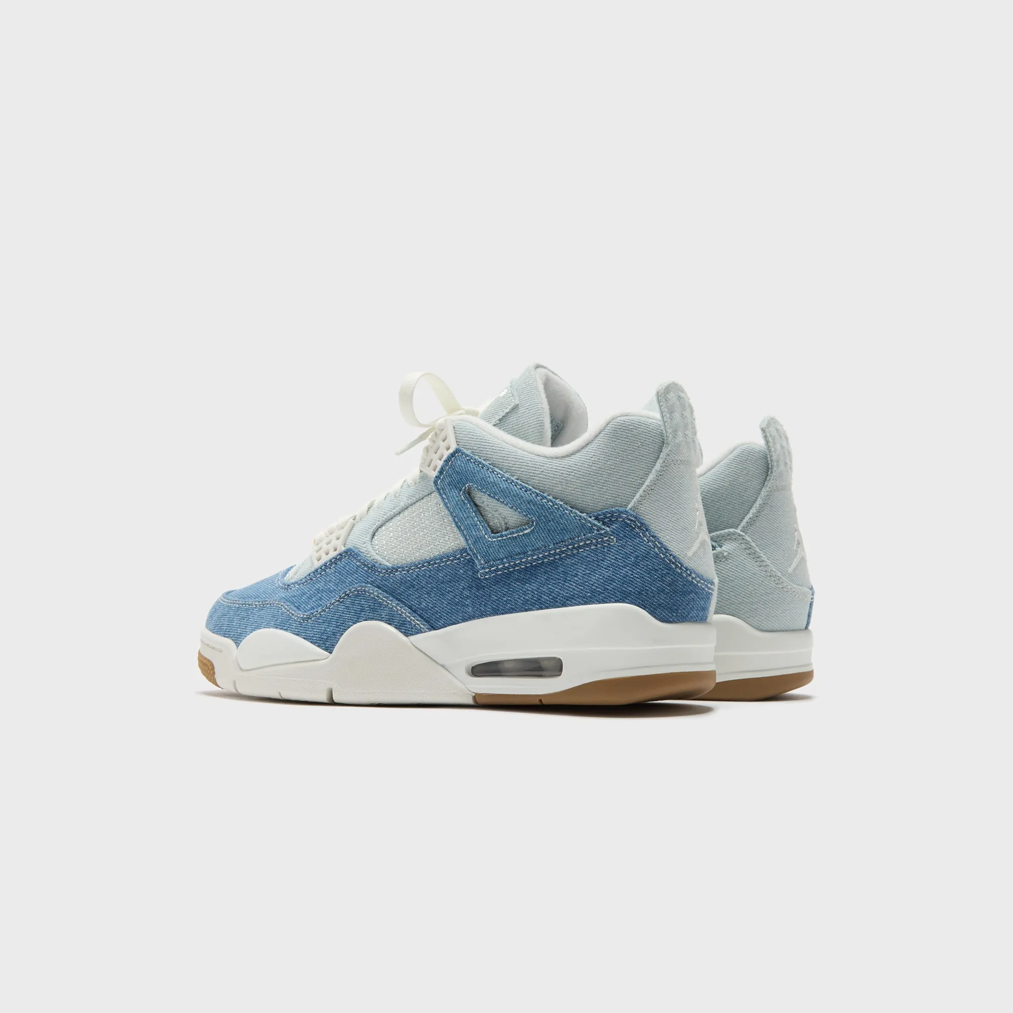 Outfit Ease Anti Perspiration Jordan WMNS Air Jordan 4 Retro - Tex Sail / Sail Gum / Light Brown / Worn Blue