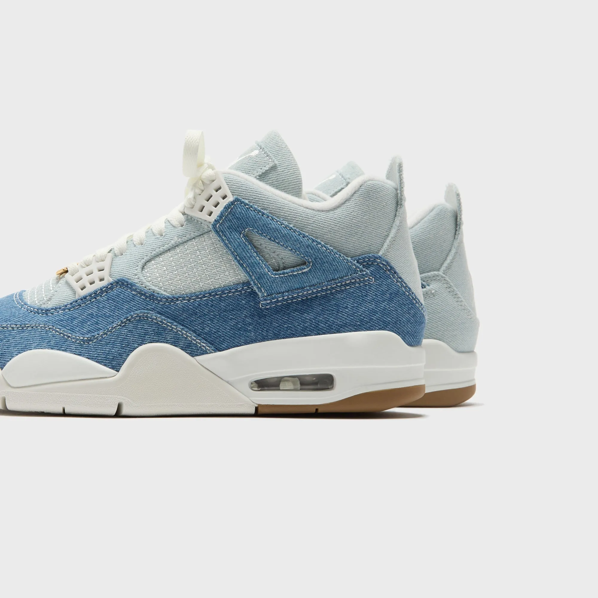 Jordan WMNS Air Jordan 4 Retro - Tex Sail / Sail Gum / Light Brown / Worn Blue Casual Comfort Low Cushion