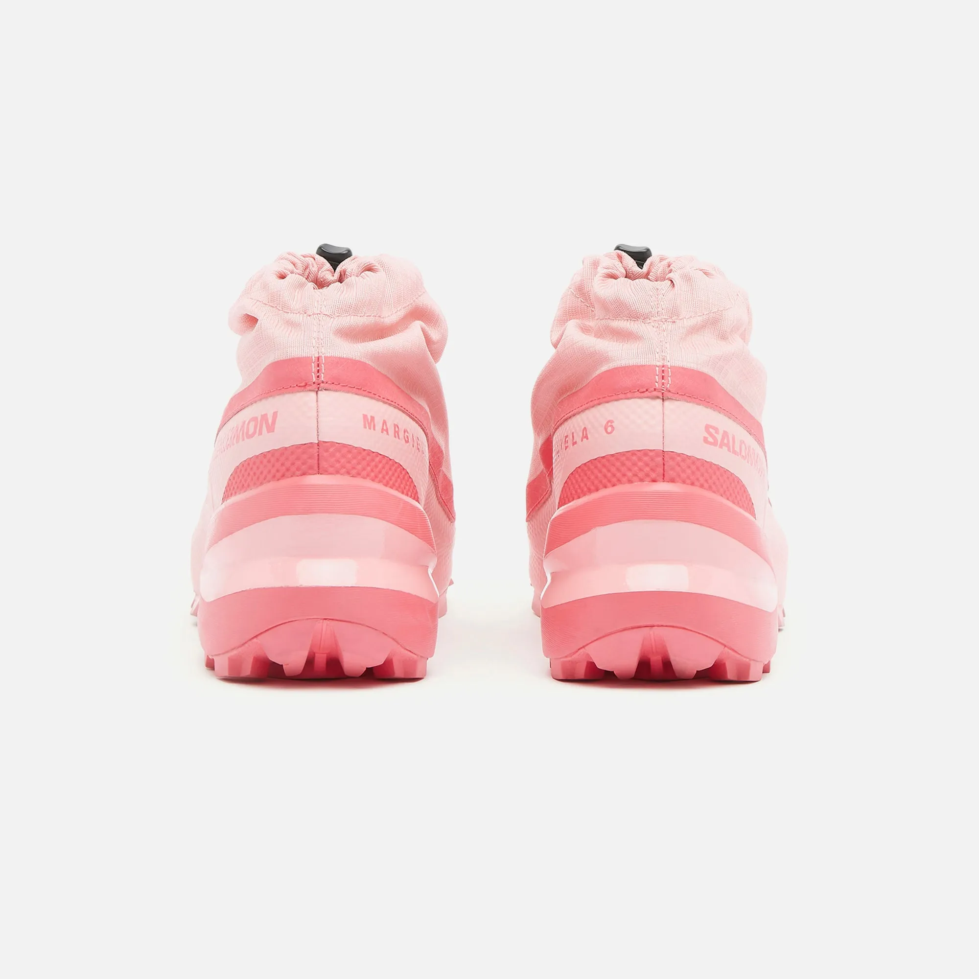 Salomon x MM6 Maison Margiela WMNS Cross Low - Flamingo Pink / Rouge Red / Black Cushioned Ankle Support Easy Wear