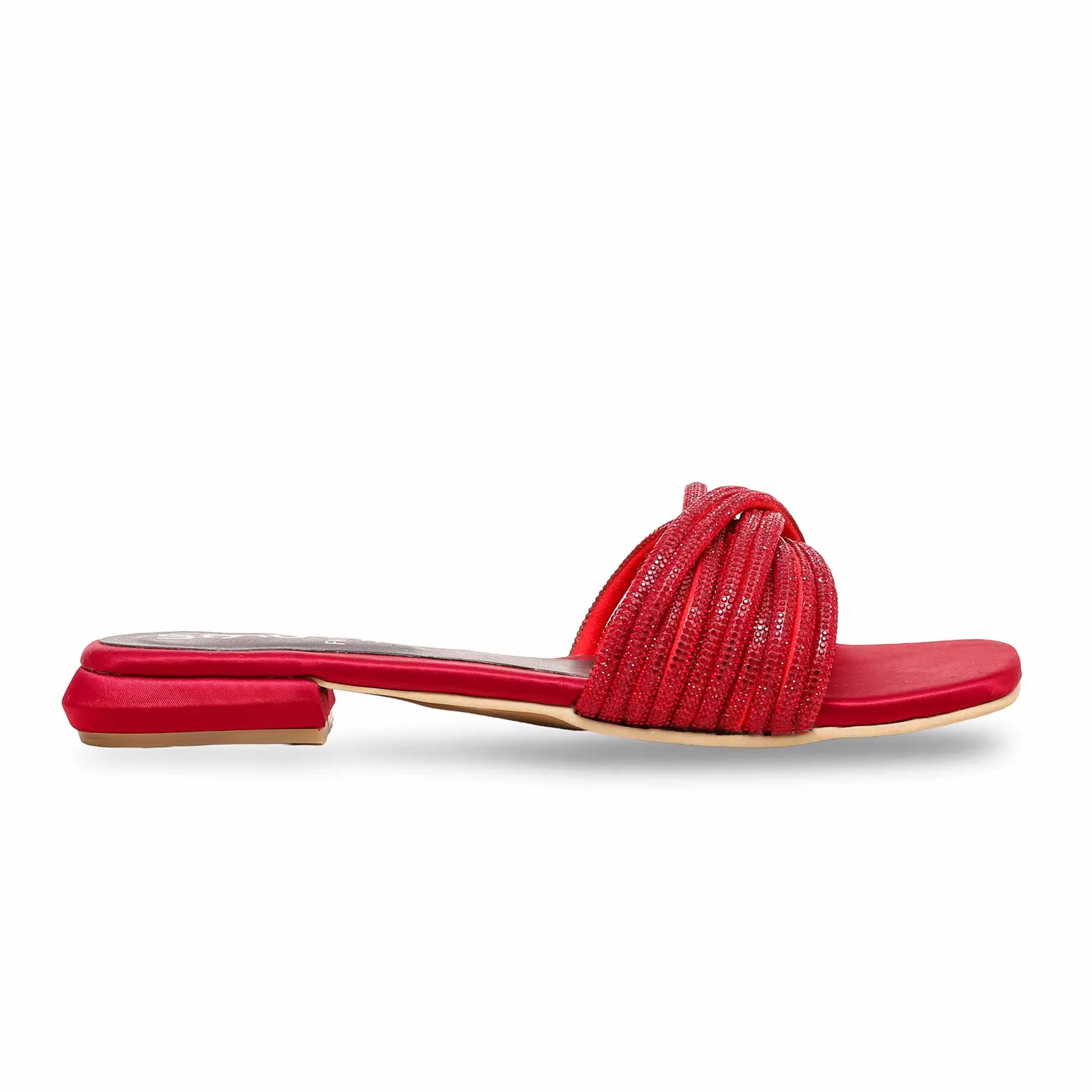 Formal Heels Red Fancy Slipper FN7826