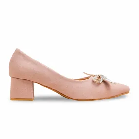 Comfortable Boots Peach Court Shoes WN7507