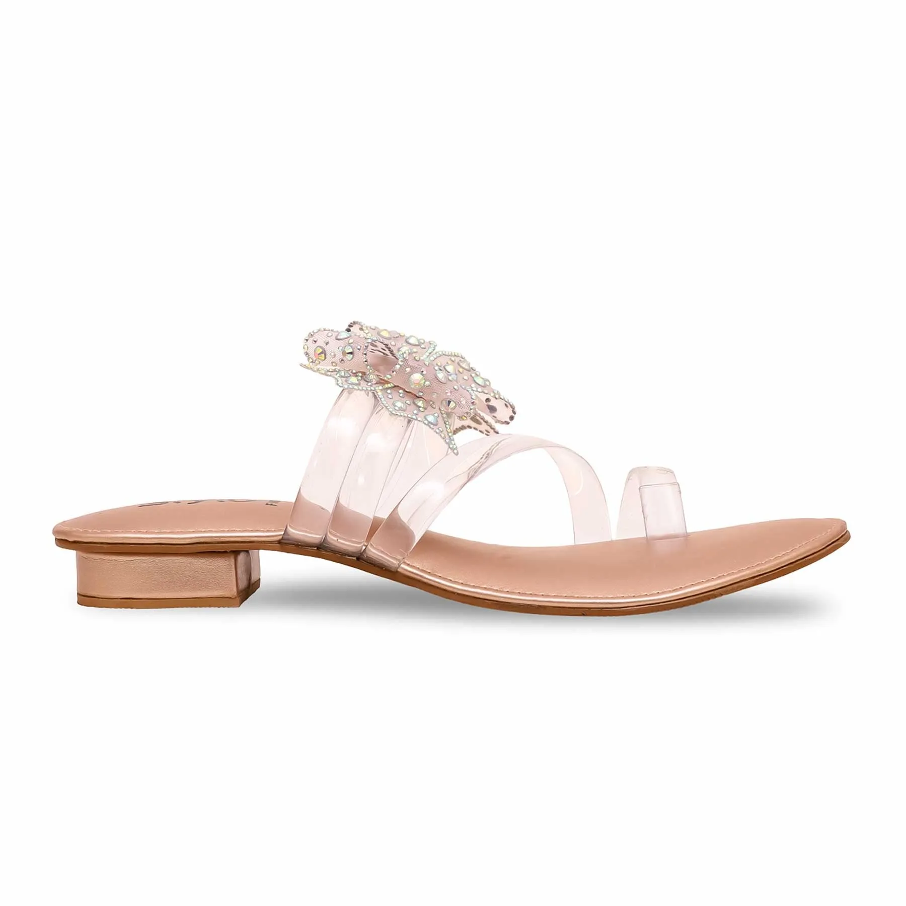 Inner Power Peach Fancy Chappal FN0751