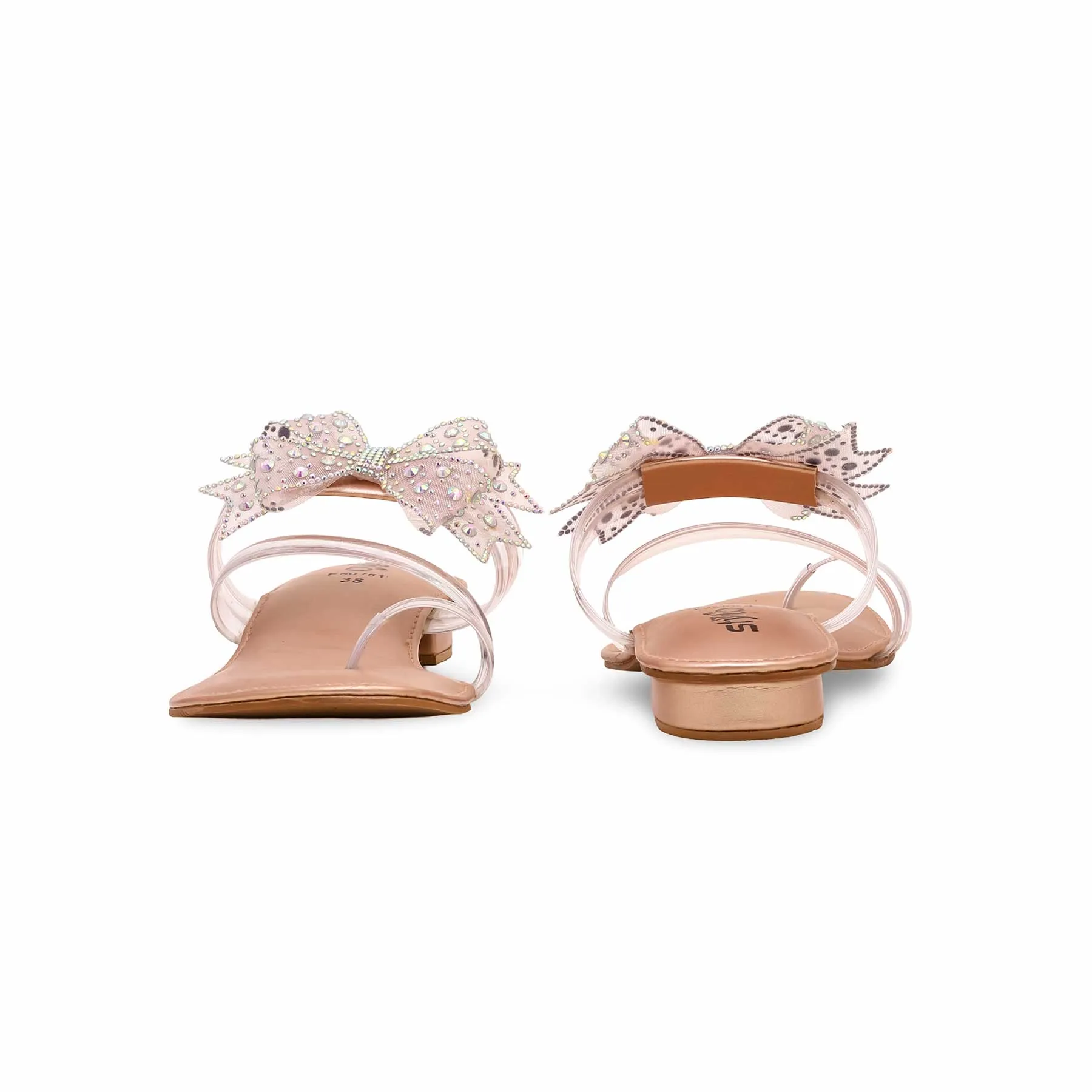 Peach Fancy Chappal FN0751 High Arch