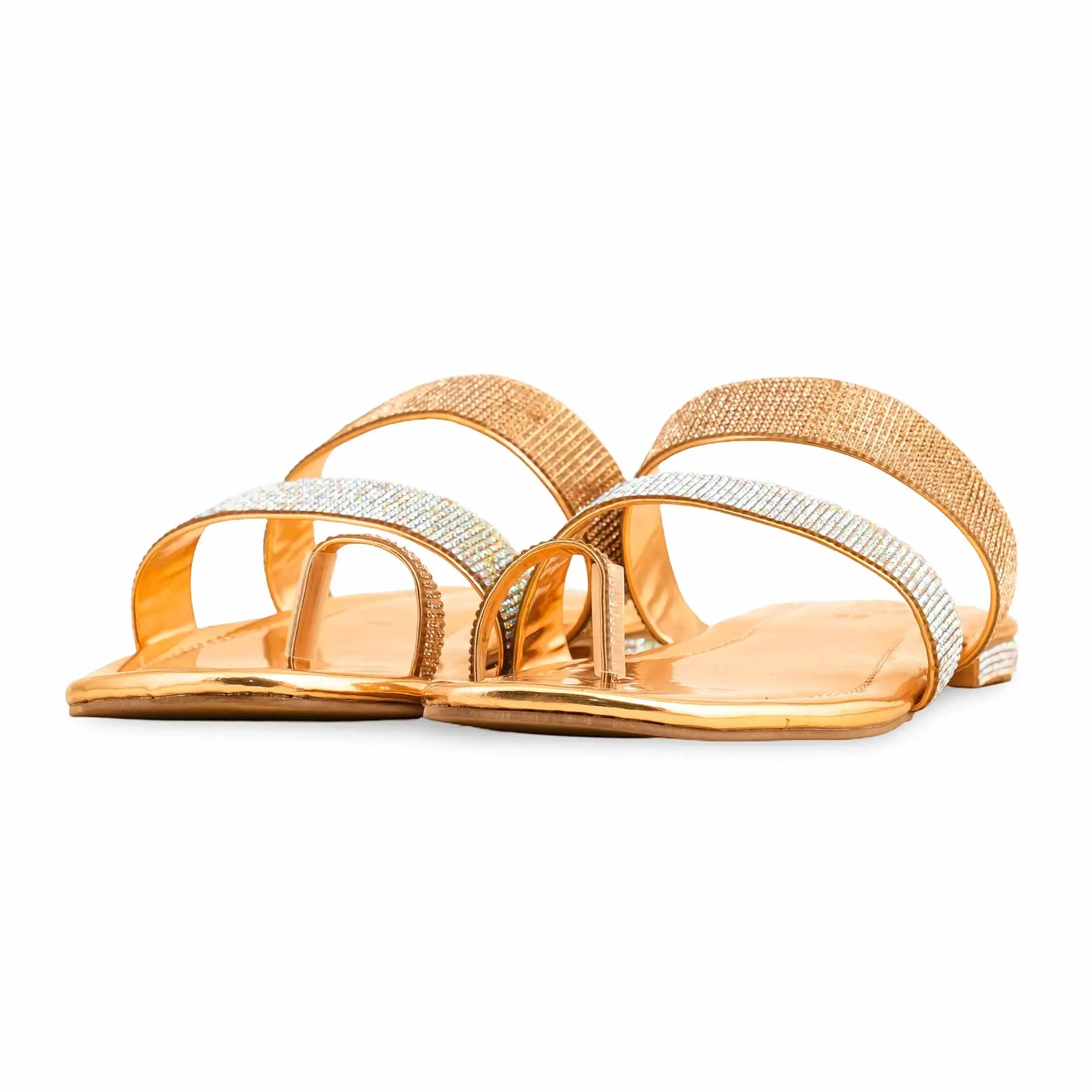 Peach Fancy Chappal For Women FN0798 Relaxed Slip