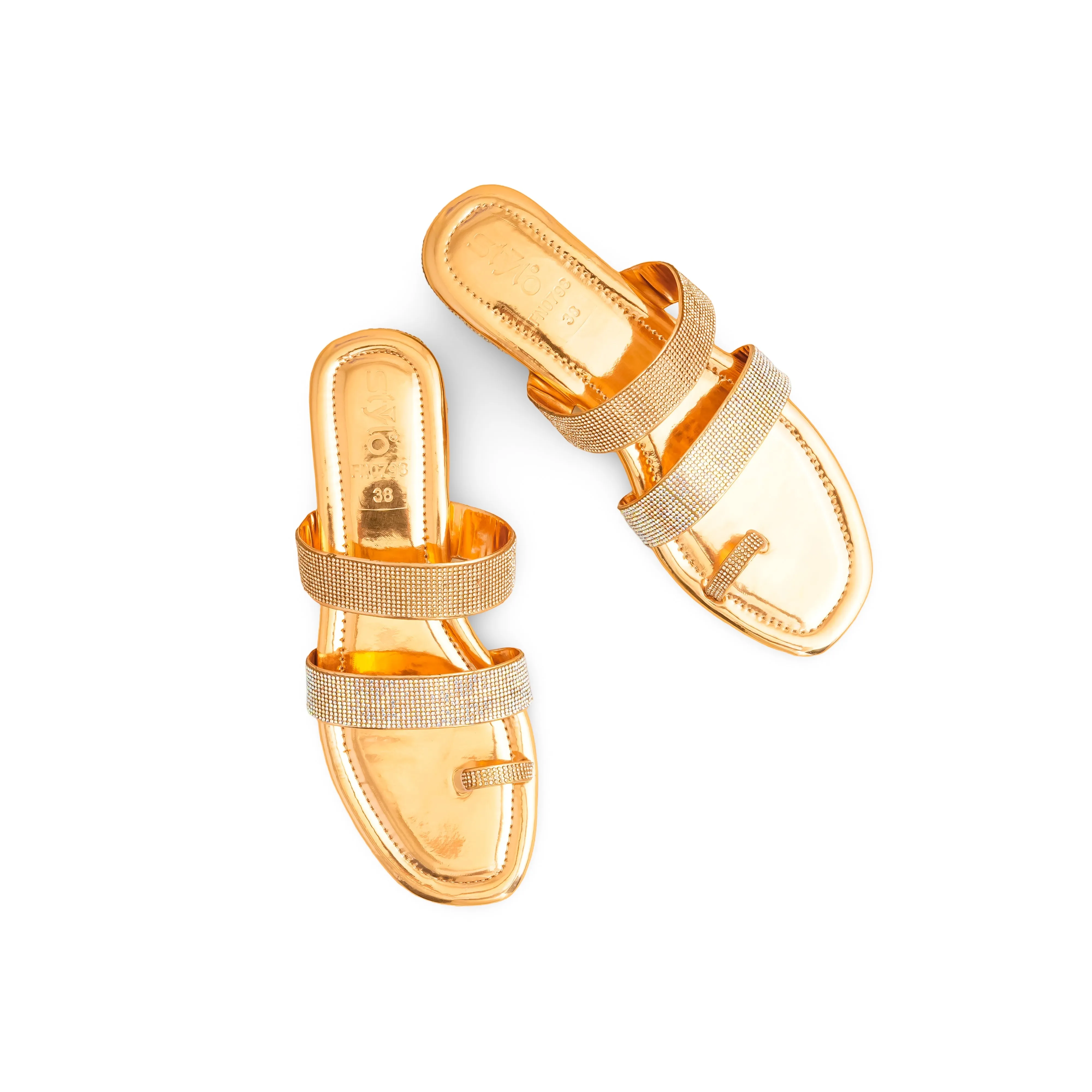 Peach Fancy Chappal For Women FN0798 Camp Time