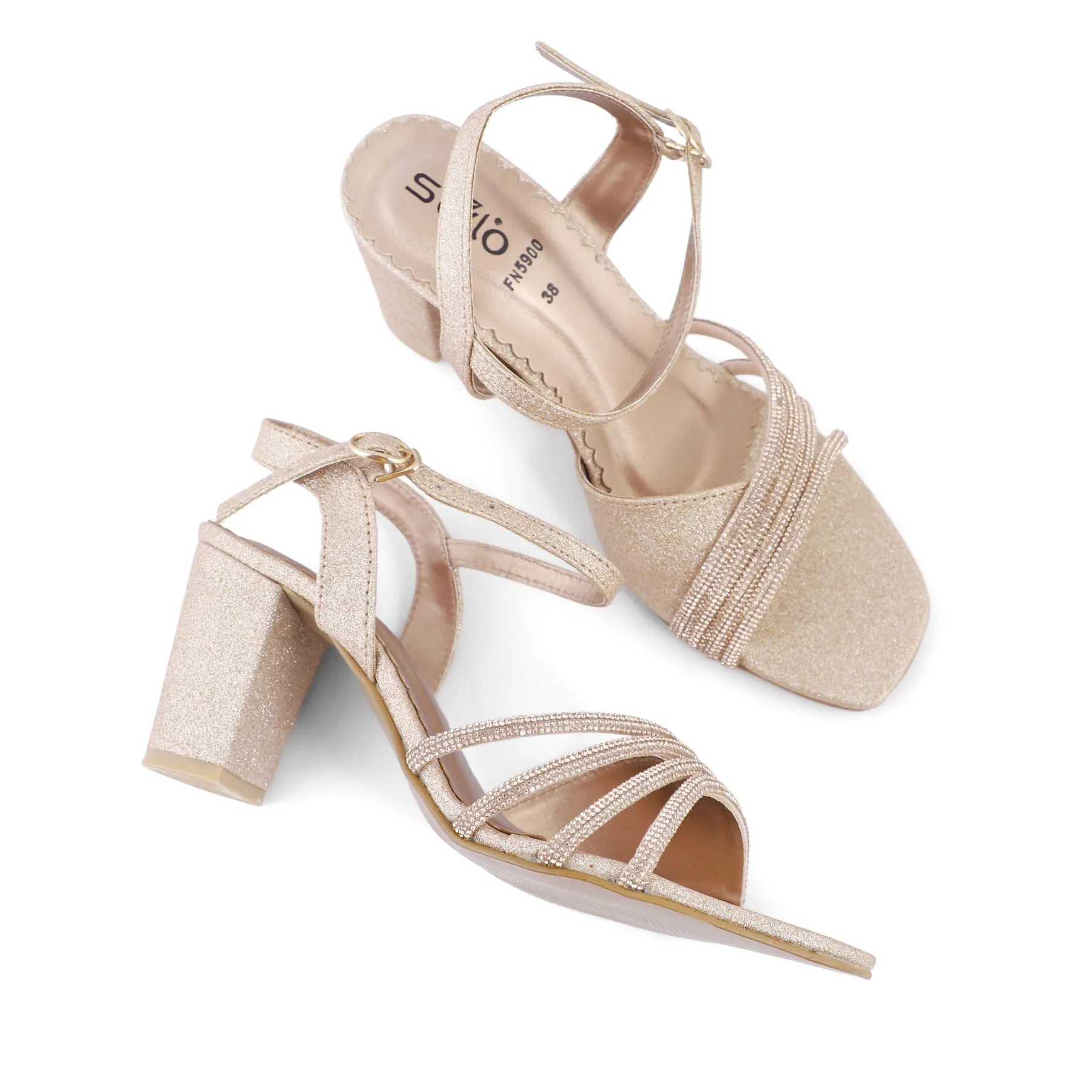 Fashionable Edge Closed Toe Style Peach Fancy Sandal FN5900