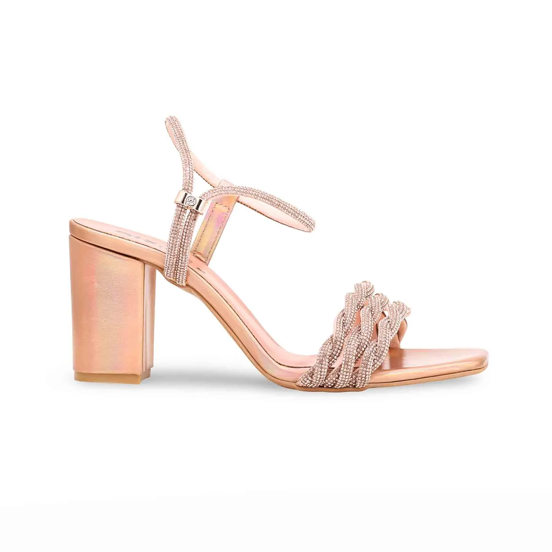 Peach Fancy Sandal FN5907 Formal Wear Party Guard