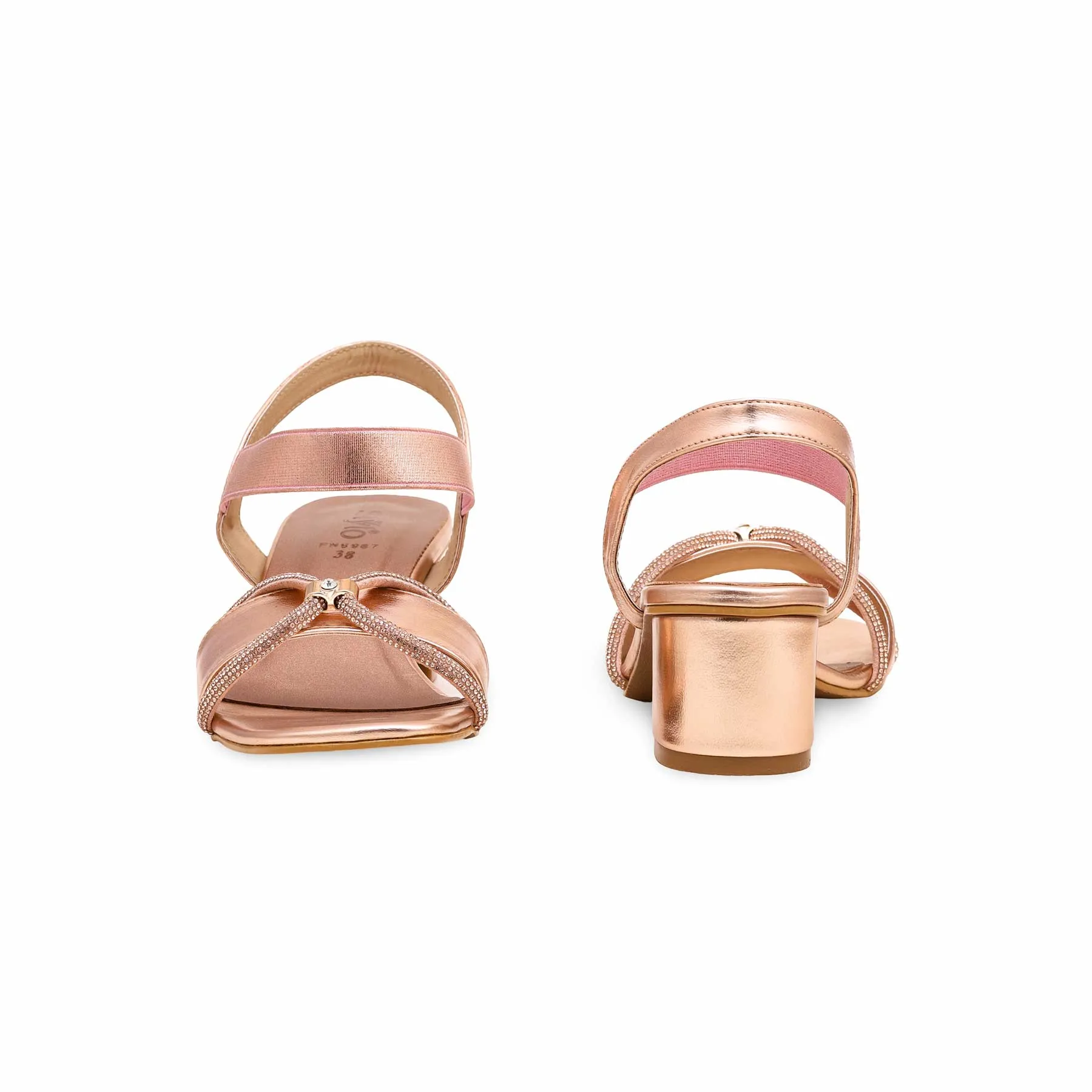 No Slip Peach Fancy Sandal FN5987