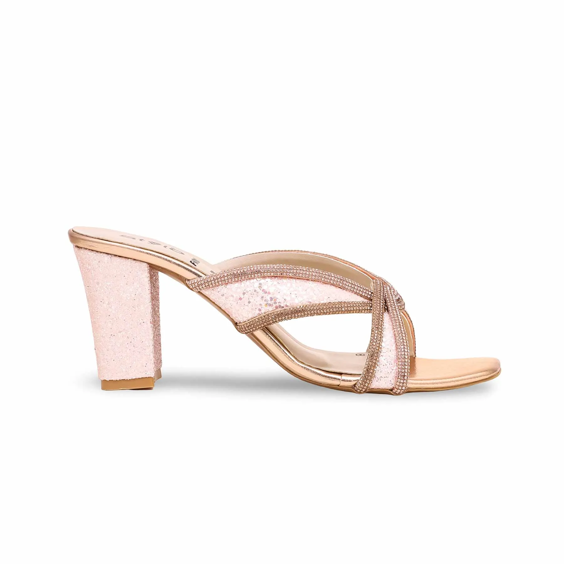 Peach Fancy Slipper FN7811 Fashion Statement Cafe Glow