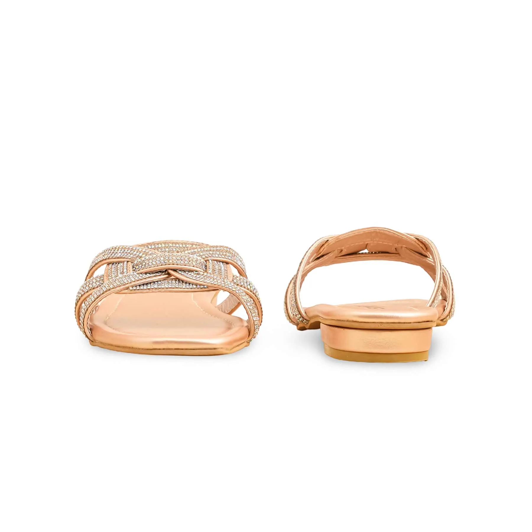 Easy Slip-On Shoes Peach Fancy Slipper FN7986